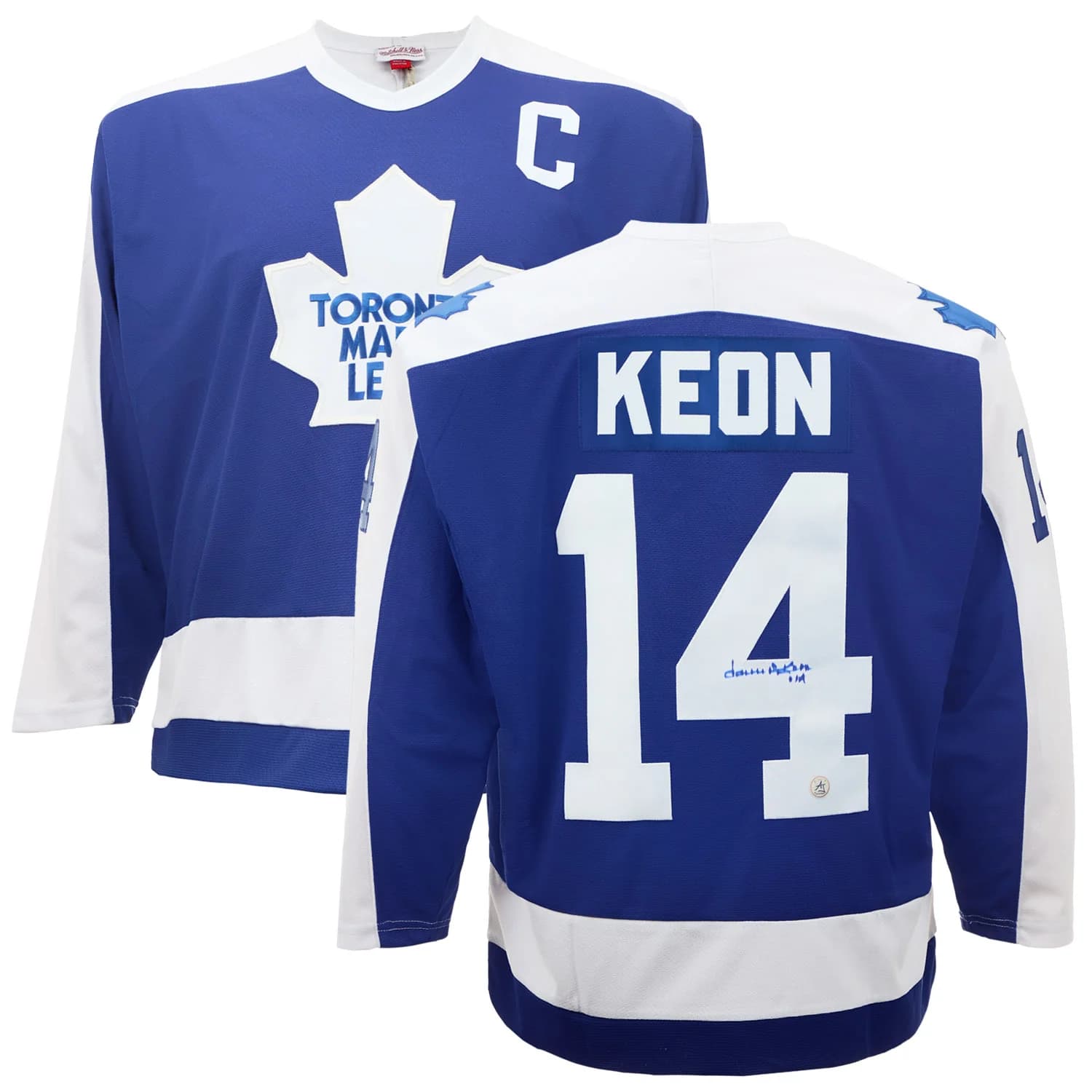 Dave Keon Signed Toronto Maple Leafs Mitchell & Ness Throwback Jersey Dave Keon Jersey mitchell-ness-throwback, Toronto Maple Leafs, view 3, supplier stock photo