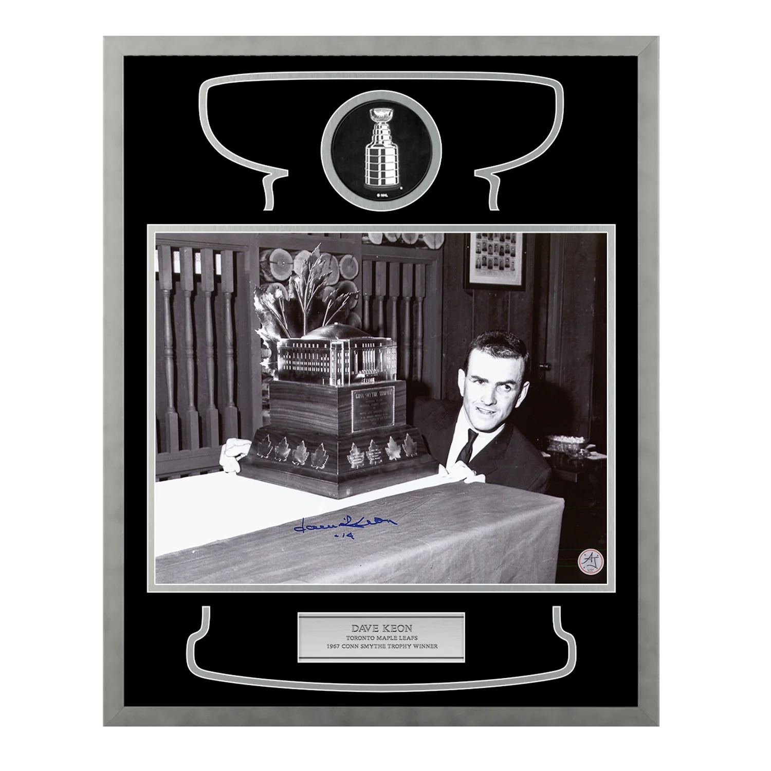 Dave Keon Autographed Toronto Maple Leafs Cup Champion 17x21 Frame Dave Keon Other 17x21-cup-champion-frame, Toronto Maple Leafs, supplier stock photo