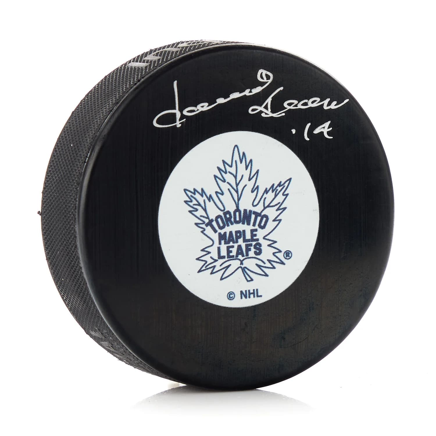 Dave Keon Toronto Maple Leafs Autographed Original Six Era Hockey Puck Dave Keon Puck original-six-era-hockey, Toronto Maple Leafs, supplier stock photo