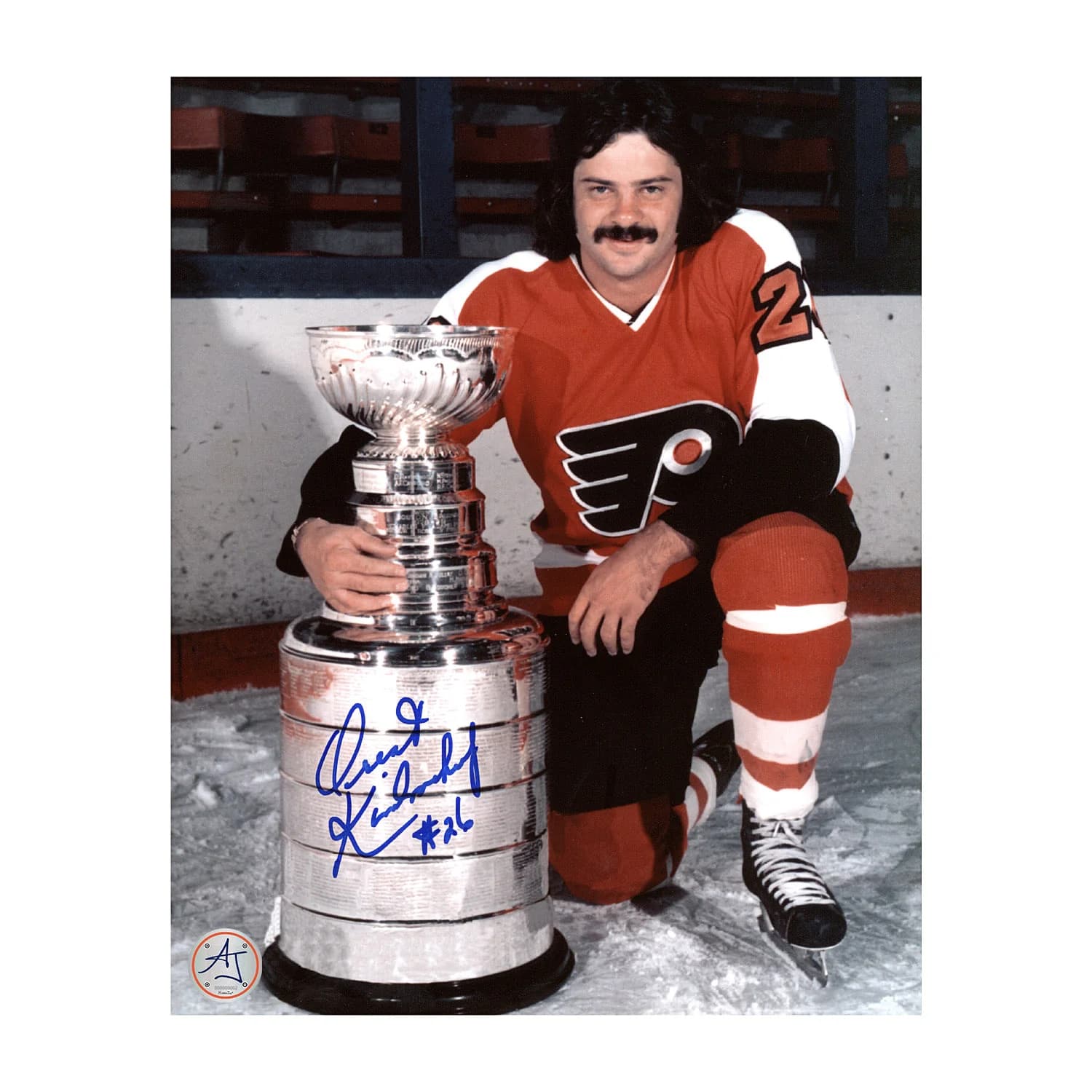 Orest Kindrachuk Autographed Philadelphia Flyers Cup Champion 8x10 Photo Orest Kindrachuk Photo 8x10-cup-champion, Philadelphia Flyers, supplier stock photo