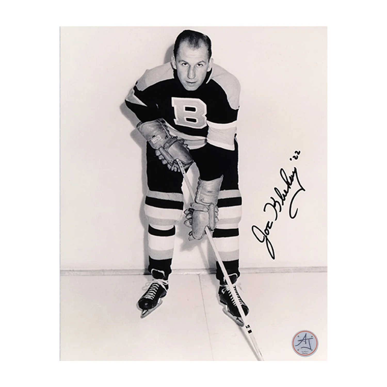 Joe Klukay Autographed Boston Bruins Black and White 8x10 Photo Joe Klukay Photo 8x10-black-white, Boston Bruins, supplier stock photo