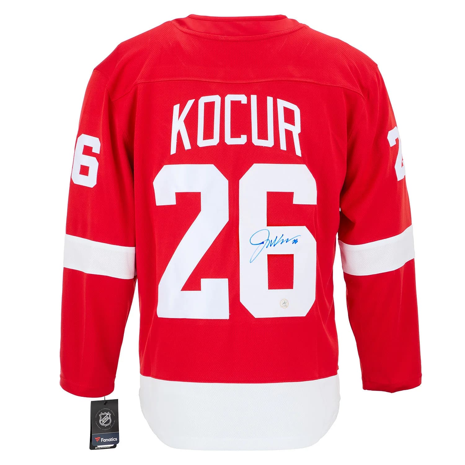 Joey Kocur Signed Detroit Red Wings Fanatics Breakaway Jersey Joey Kocur Jersey breakaway, Detroit Red Wings, supplier stock photo