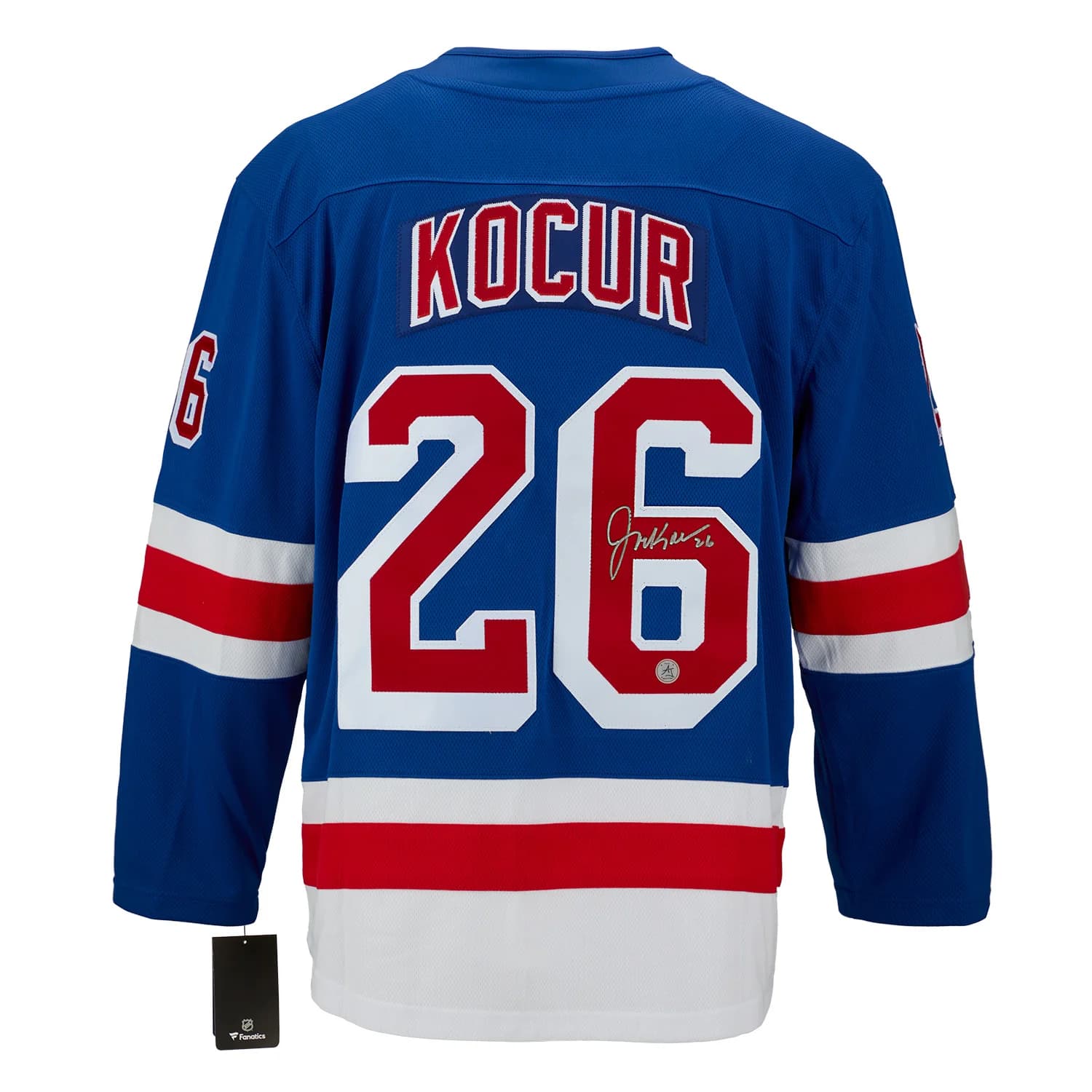 Joey Kocur Signed New York Rangers Fanatics Breakaway Jersey Joey Kocur Jersey breakaway, New York Rangers, supplier stock photo