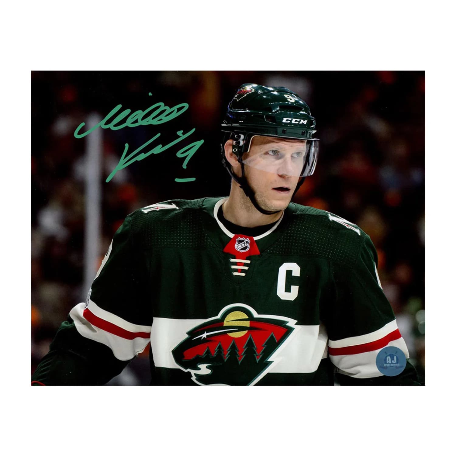 Mikko Koivu Signed Minnesota Wild Intensity 8x10 Photo Mikko Koivu Photo 8x10-intensity, Minnesota Wild, supplier stock photo