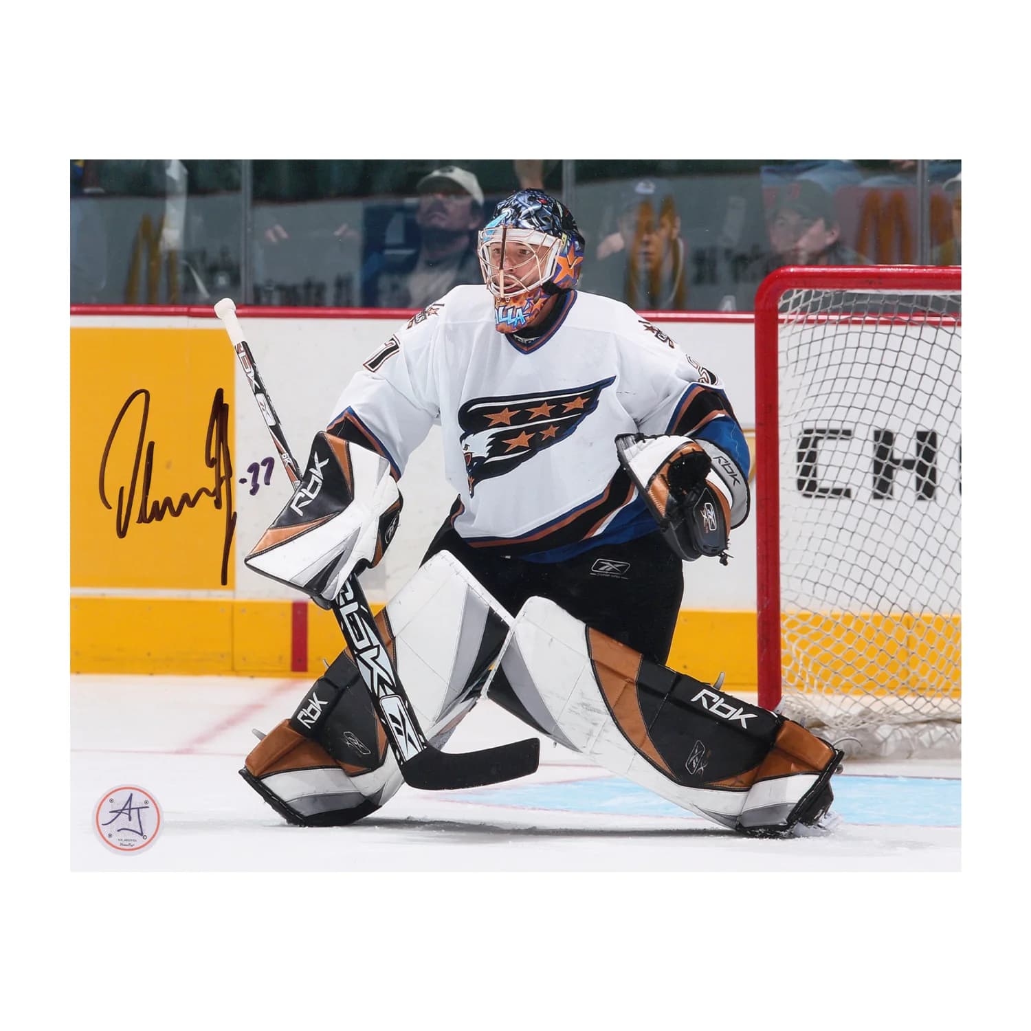 Olaf Kolzig Autographed Washington Capitals Goalie 8x10 Photo Olaf Kolzig Photo 8x10-goalie, Washington Capitals, supplier stock photo