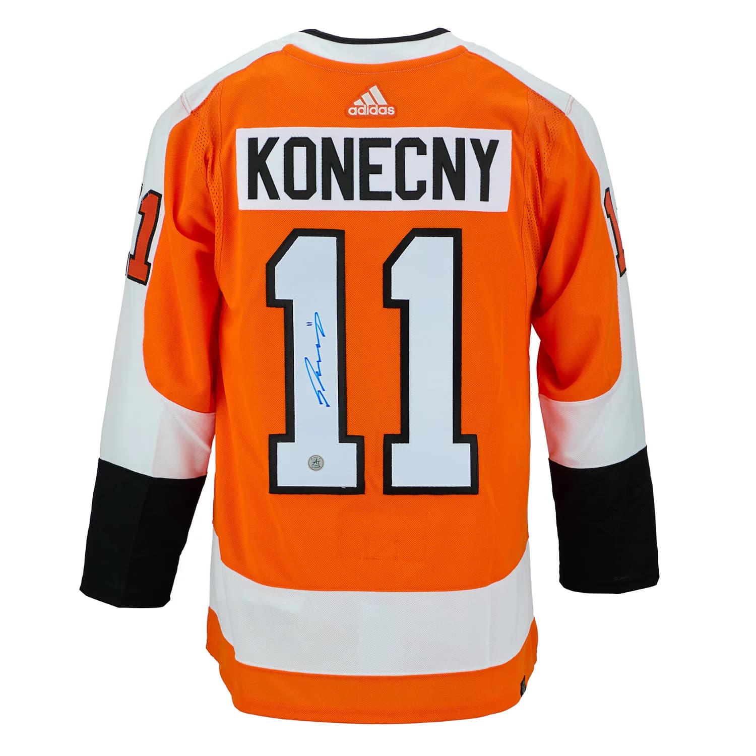 Travis Konecny Autographed Philadelphia Flyers Orange adidas Jersey Travis Konecny Jersey orange-adidas, Philadelphia Flyers, supplier stock photo