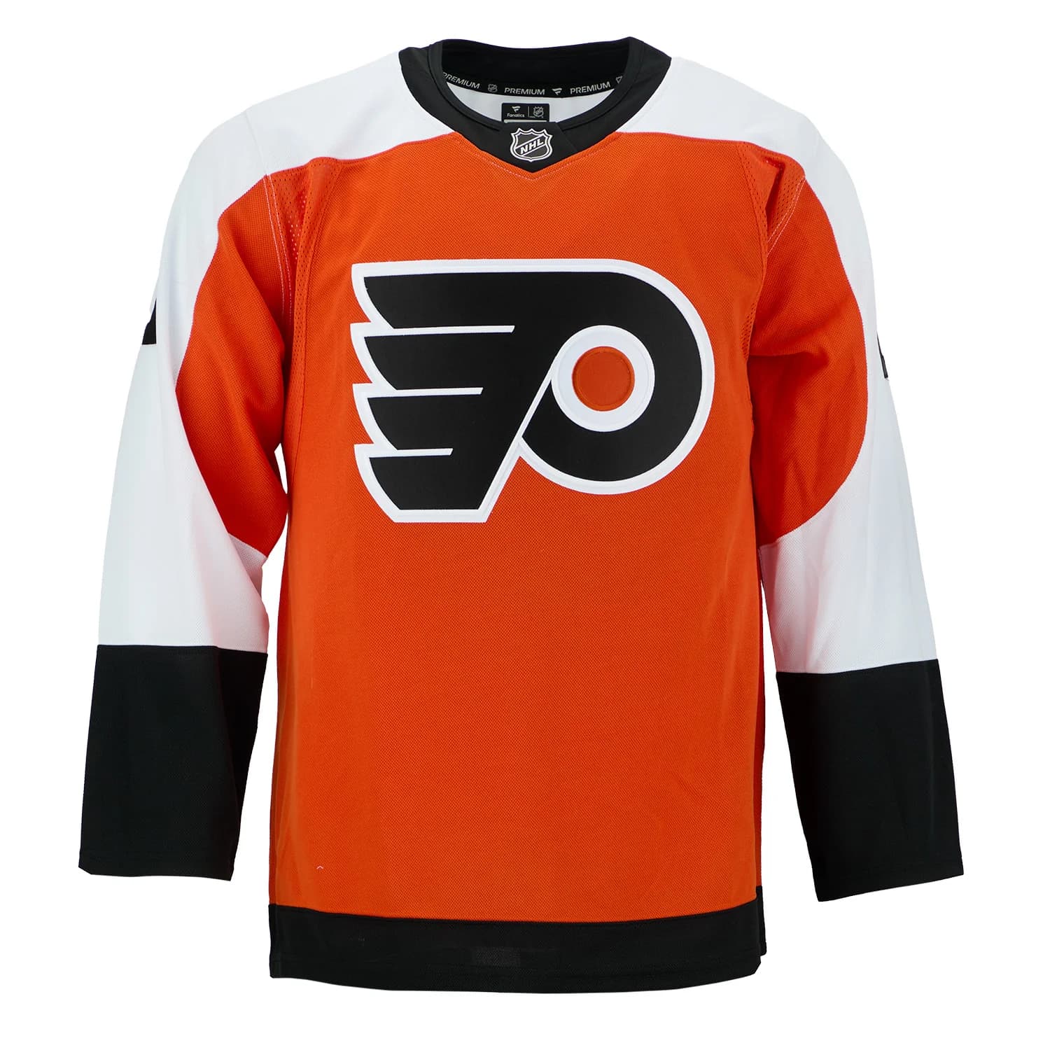 Travis Konecny Autographed Philadelphia Flyers Fanatics Premium Jersey Travis Konecny Jersey premium, Philadelphia Flyers, view 2, supplier stock photo
