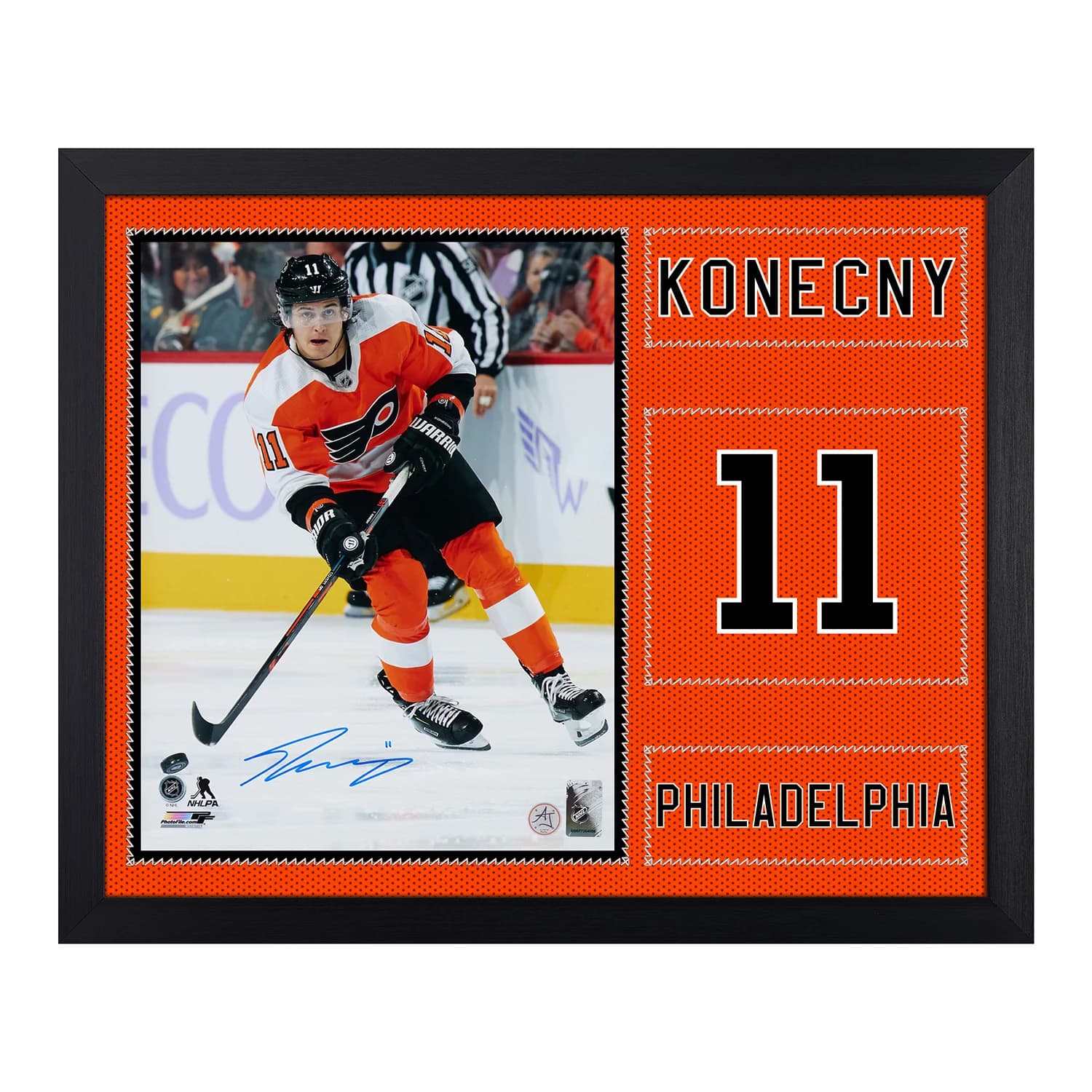 Travis Konecny Signed Philadelphia Flyers Uniform Graphic 19x23 Frame Travis Konecny Jersey 19x23-uniform-graphic-frame, Philadelphia Flyers, supplier stock photo