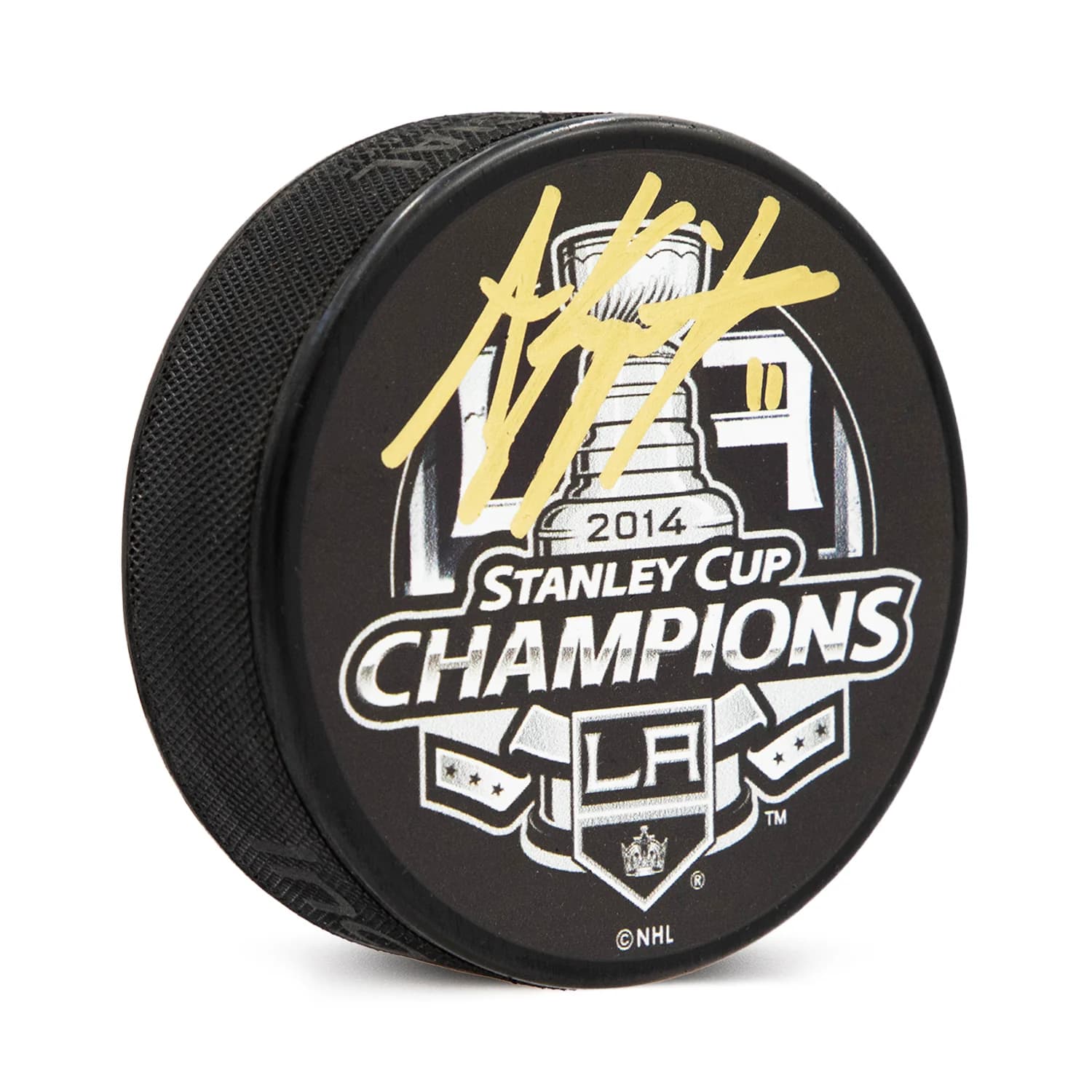 Anze Kopitar Signed Los Angeles Kings 2014 Stanley Cup Puck Anze Kopitar Puck 2014-stanley-cup, Los Angeles Kings, supplier stock photo