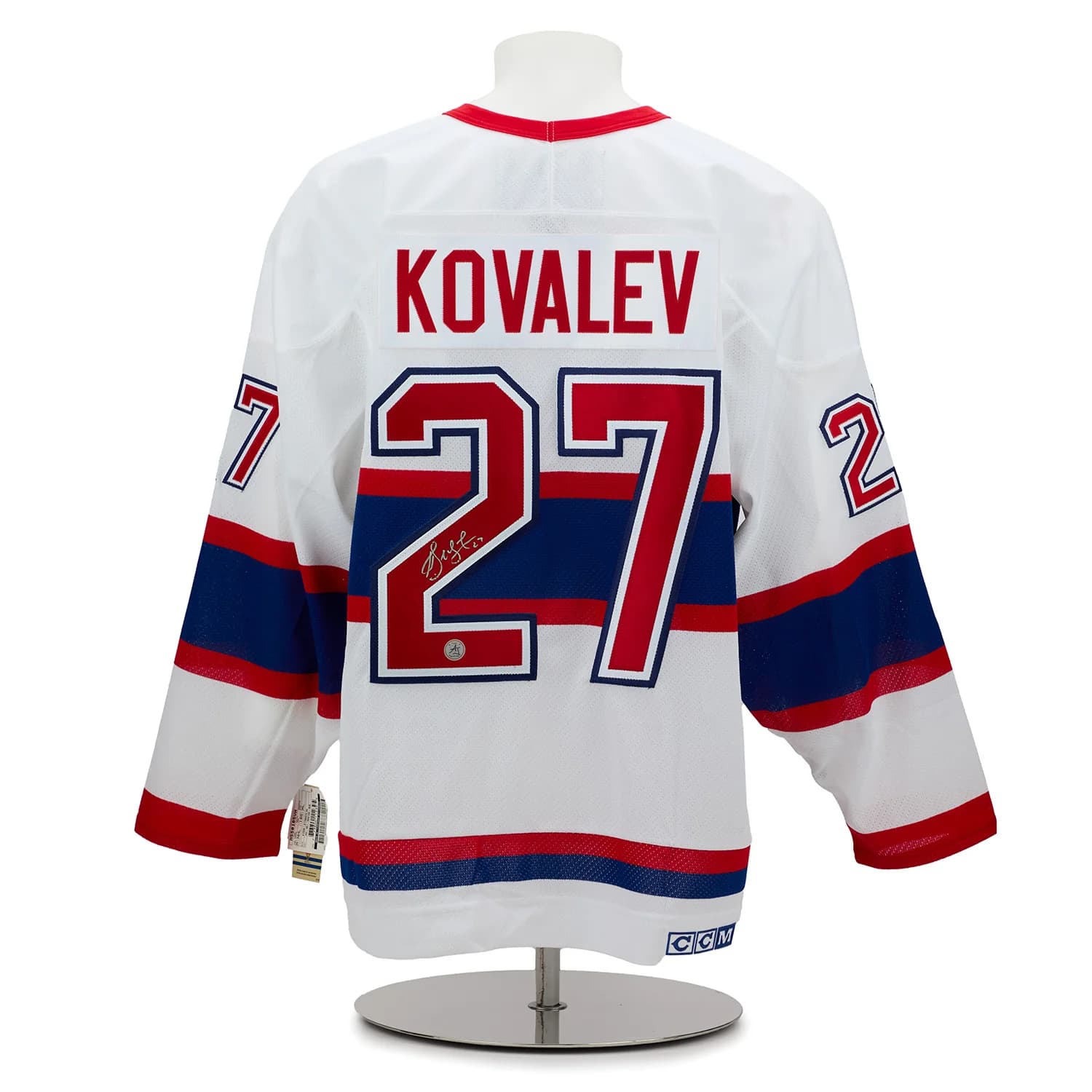 Alexei Kovalev Autographed Montreal Canadiens Vintage CCM Jersey Alexei Kovalev Jersey alexei-kovalev-vintage-ccm, Montreal Canadiens, supplier stock photo