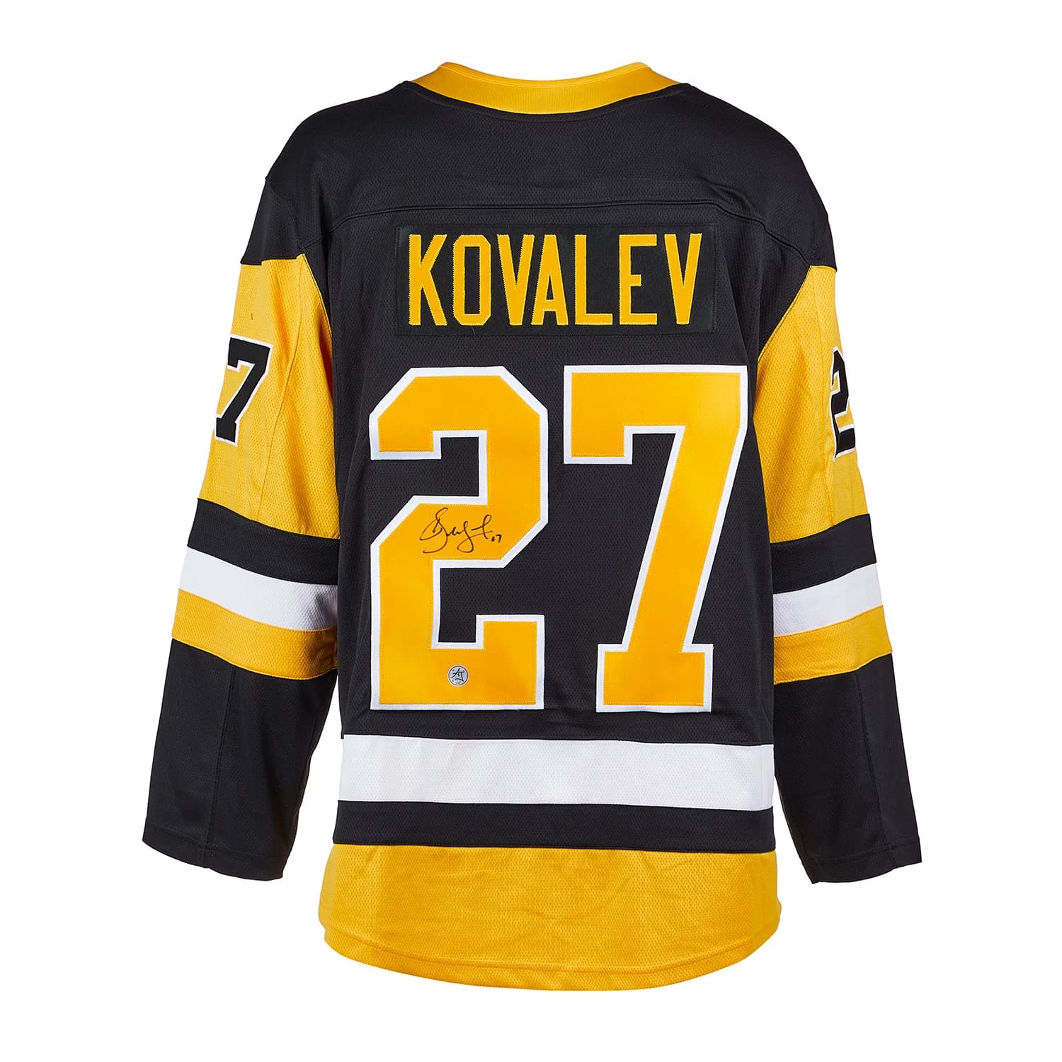 Alexei Kovalev Autographed Pittsburgh Penguins Fanatics Breakaway Jersey Alexei Kovalev Jersey breakaway, Pittsburgh Penguins, supplier stock photo