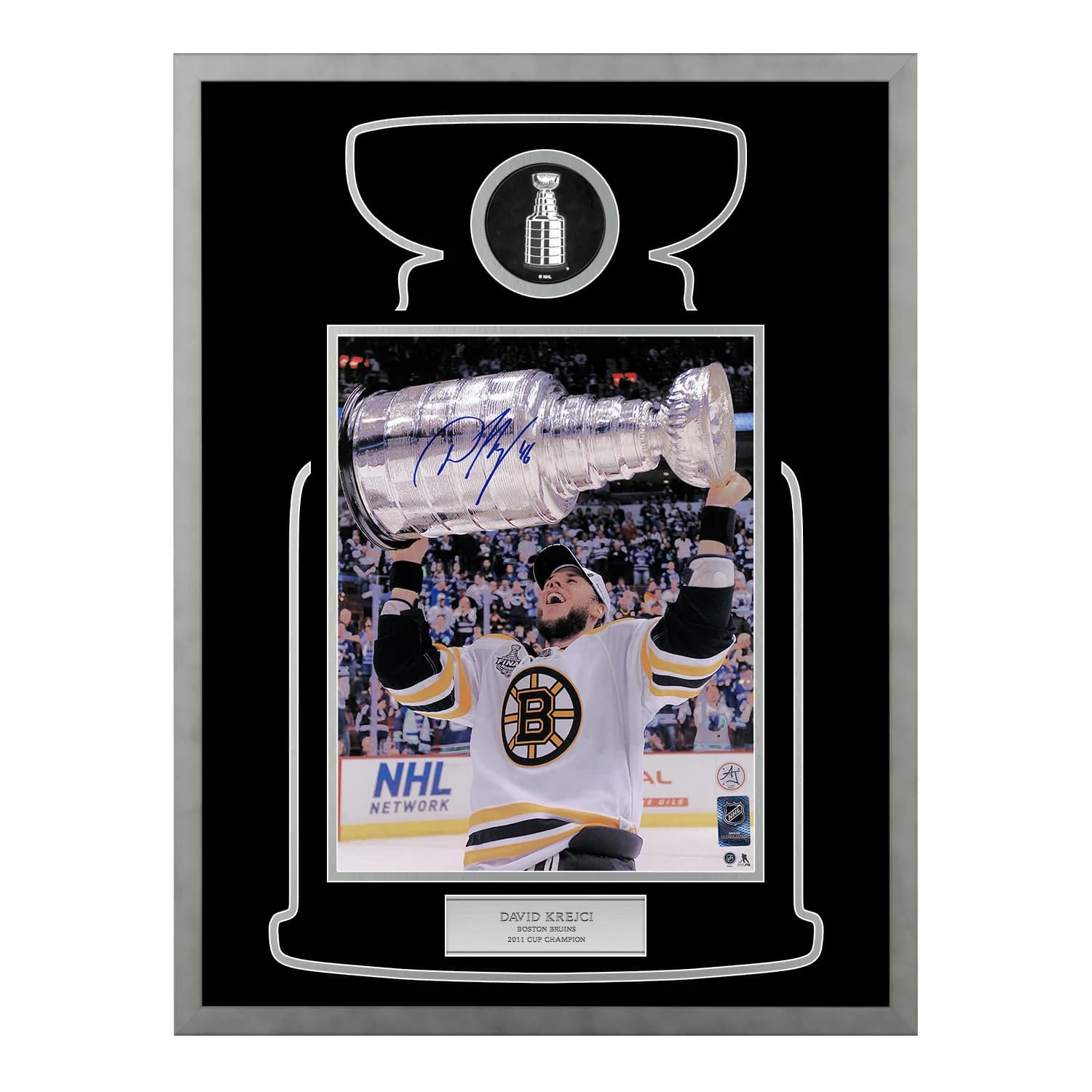 David Krejci Signed Boston Bruins Cup Champion 20x26 Frame David Krejci Other 20x26-cup-champion-frame, Boston Bruins, supplier stock photo