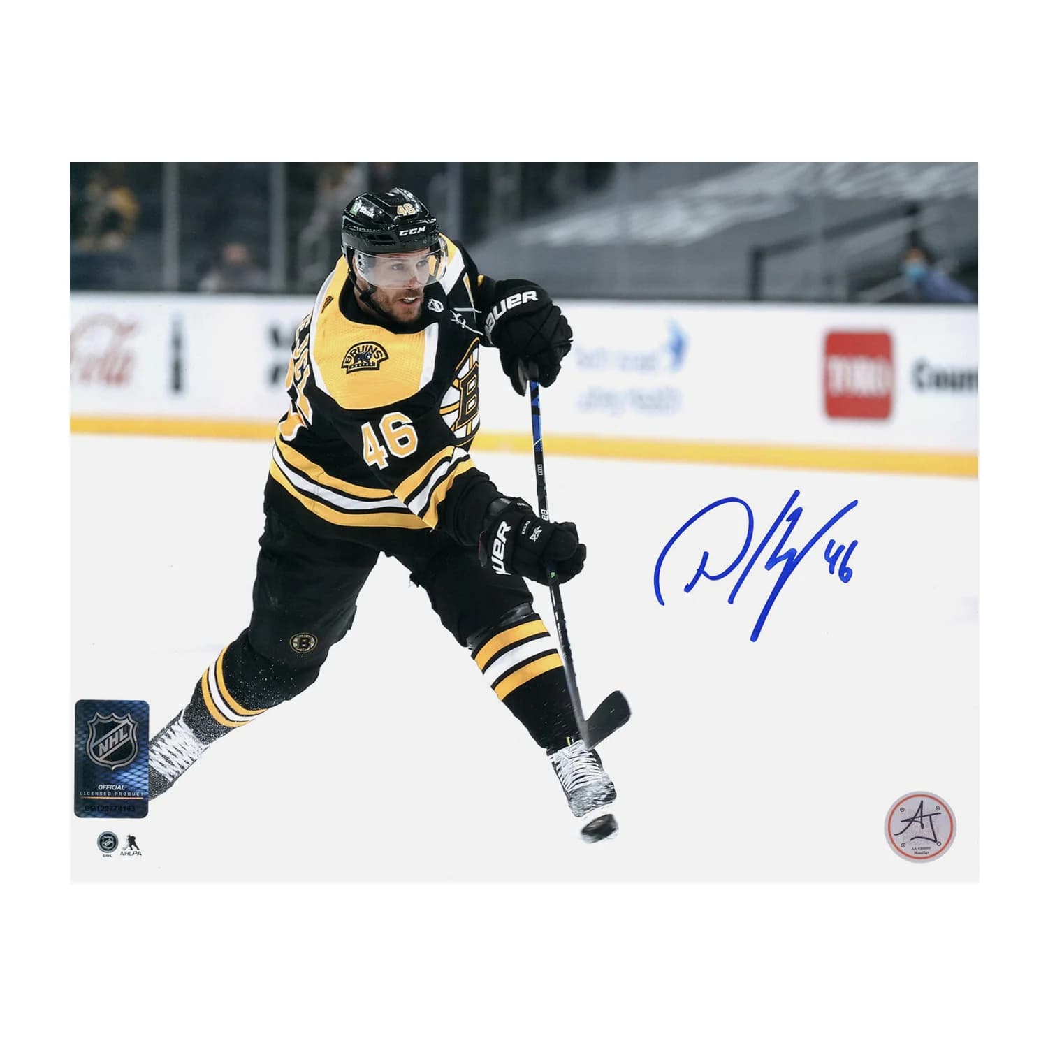 David Krejci Autographed Boston Bruins Shooting 8x10 Photo David Krejci Photo 8x10-shooting, Boston Bruins, supplier stock photo