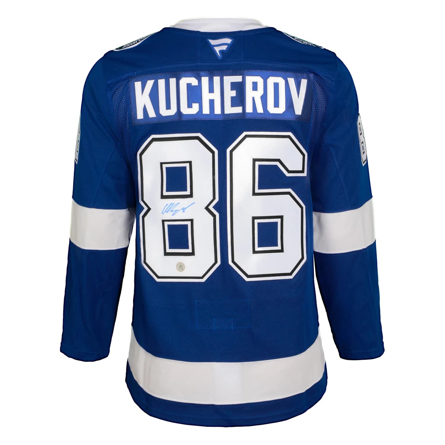 Nikita Kucherov Autographed Tampa Bay Lightning Fanatics Premium Jersey Nikita Kucherov Jersey premium, Tampa Bay Lightning, supplier stock photo