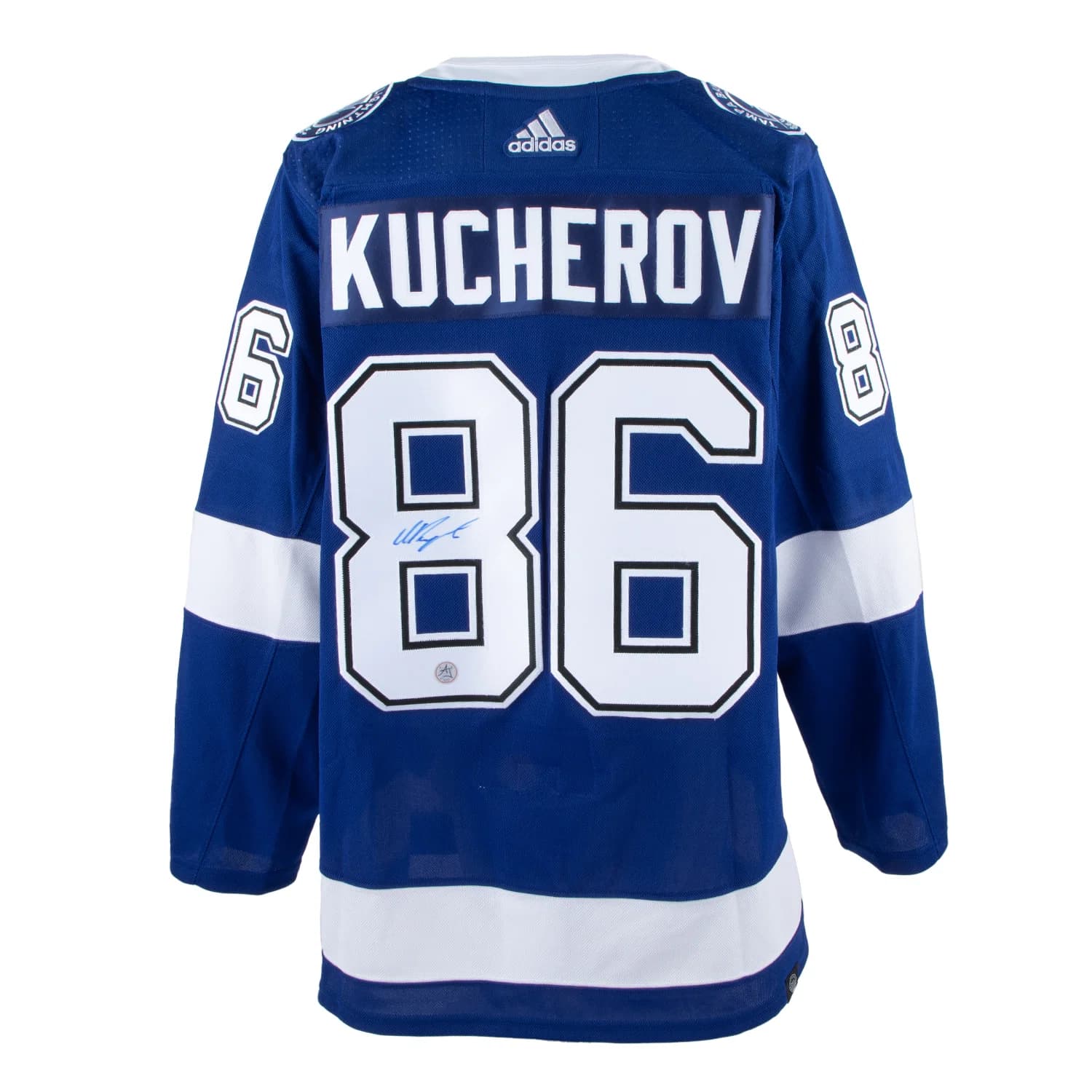 Nikita Kucherov Autographed Tampa Bay Lightning Blue adidas Jersey Nikita Kucherov Jersey blue-adidas, Tampa Bay Lightning, supplier stock photo