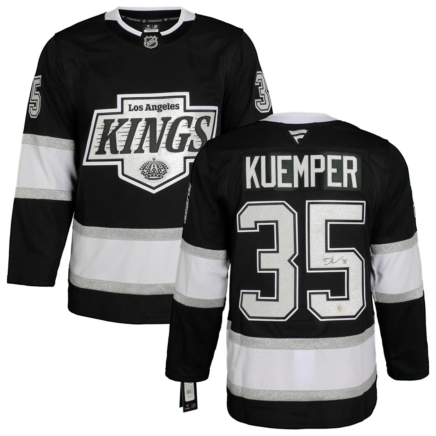 Darcy Kuemper Signed Los Angeles Kings Fanatics Premium Jersey Darcy Kuemper Jersey premium, Los Angeles Kings, view 3, supplier stock photo