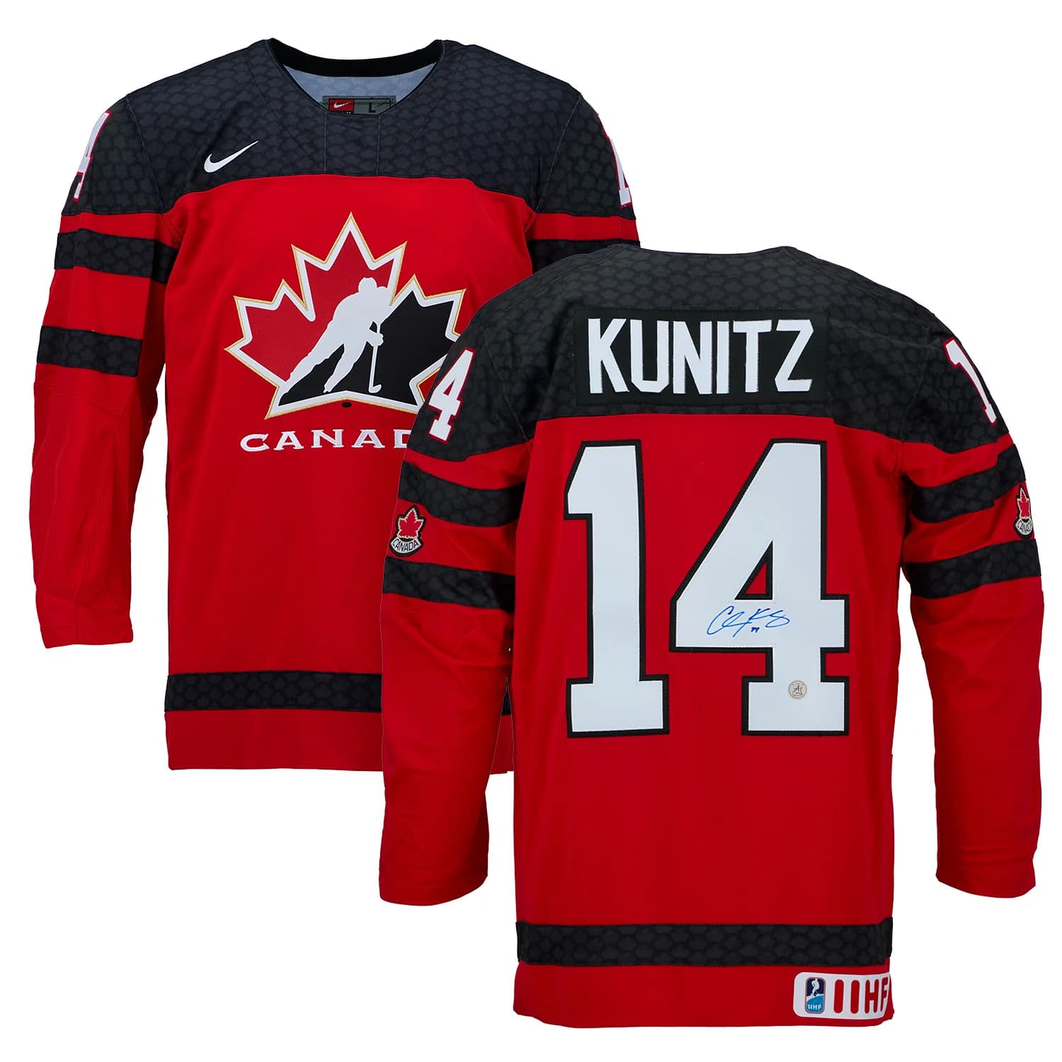 Chris Kunitz Autographed Team Canada Red Nike Hockey Jersey Chris Kunitz Jersey chris-kunitz-team-canada-red-nike, view 3, supplier stock photo