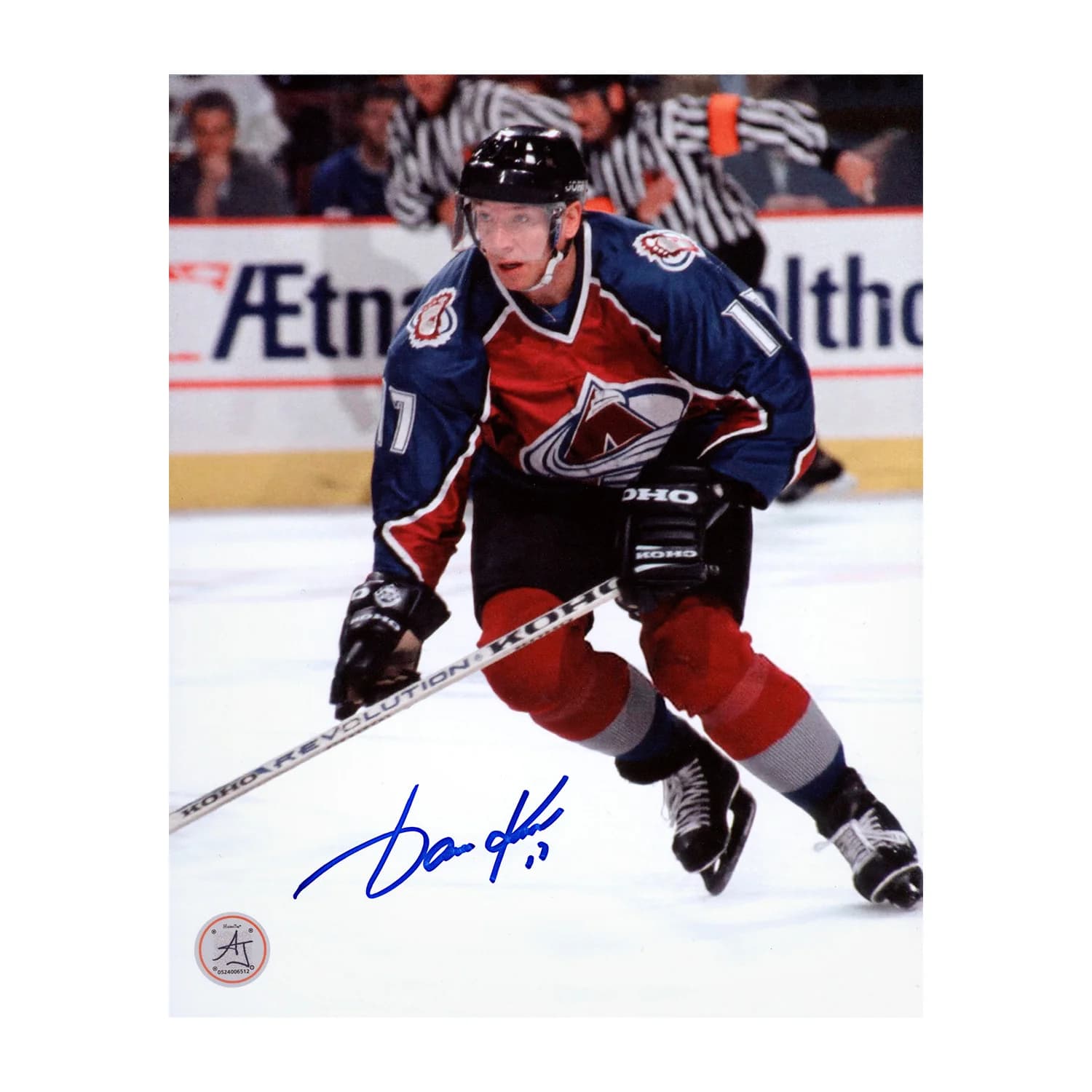 Jari Kurri Autographed Colorado Avalanche Game Action 8x10 Photo Jari Kurri Photo 8x10-game-action, Colorado Avalanche, supplier stock photo