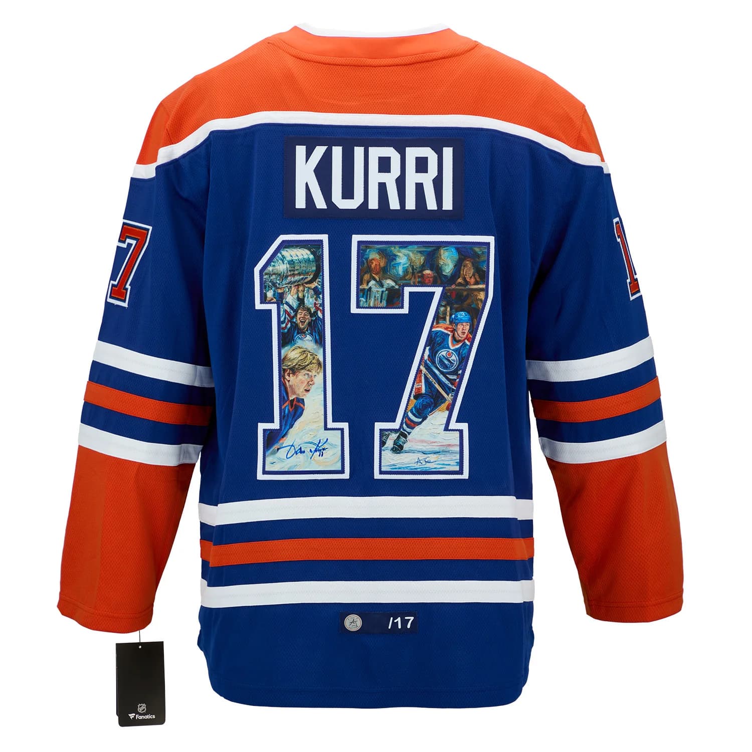 Jari Kurri Autographed Edmonton Oilers Impressionist Art Jersey #/17 Jari Kurri Jersey jari-kurri-impressionist-art-17, Edmonton Oilers, supplier stock photo