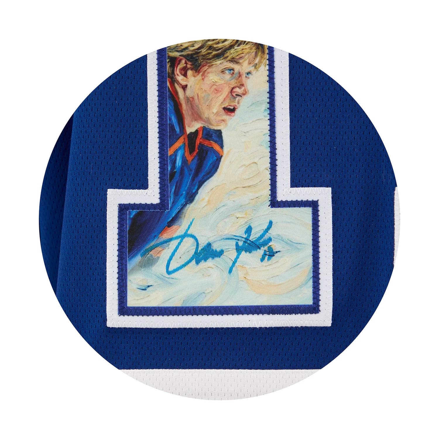 Jari Kurri Autographed Edmonton Oilers Impressionist Art Jersey #1/17 Jari Kurri Jersey jari-kurri-impressionist-art-1-17, Edmonton Oilers, view 3, supplier stock photo