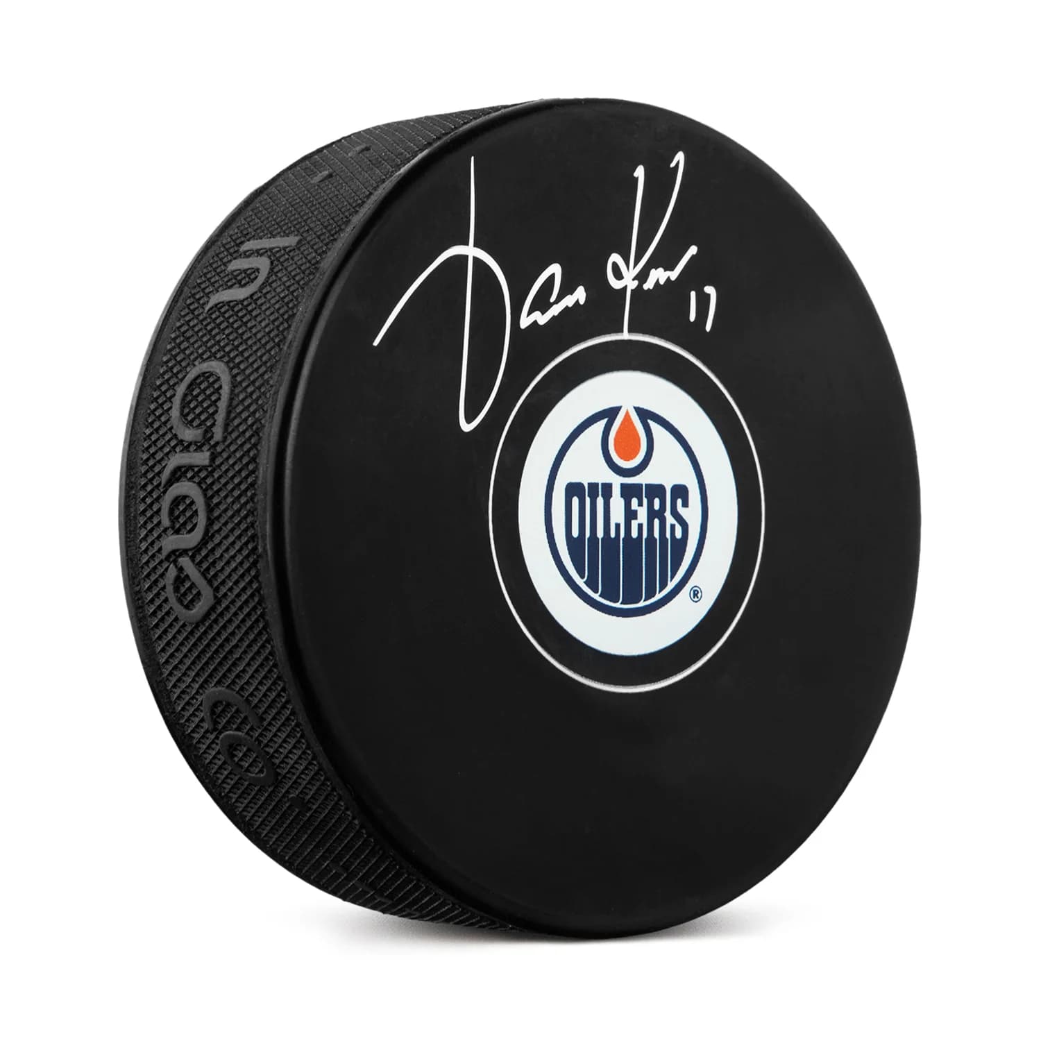 Jari Kurri Autographed Edmonton Oilers Hockey Puck Jari Kurri Puck hockey, Edmonton Oilers, supplier stock photo