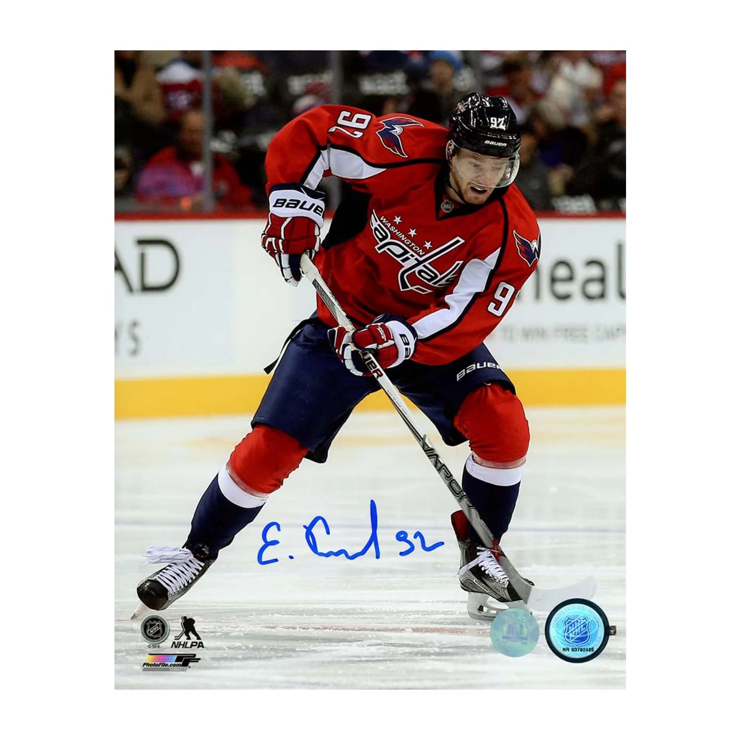 Evgeny Kuznetsov Autographed Washington Capitals Game Action 8x10 Photo Evgeny Kuznetsov Photo 8x10-game-action, Washington Capitals, supplier stock photo