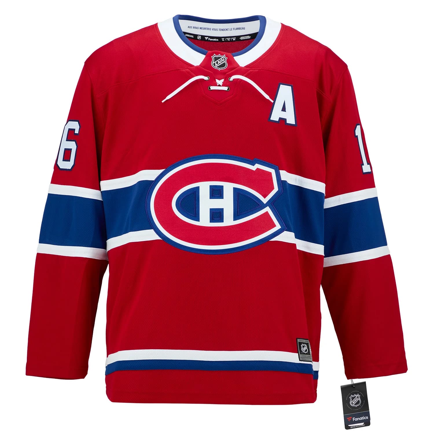 Elmer Lach Autographed Montreal Canadiens Fanatics Breakaway Jersey Elmer Lach Jersey breakaway, Montreal Canadiens, view 3, supplier stock photo