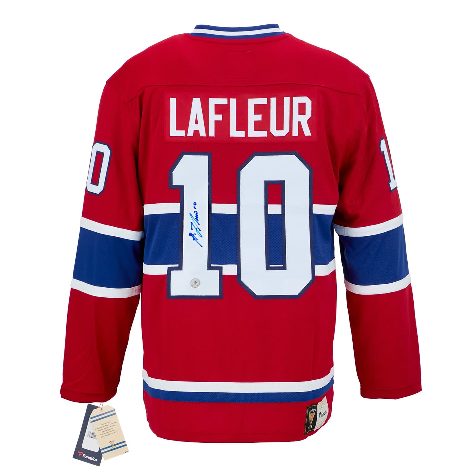 Guy Lafleur Signed Montreal Canadiens Fanatics Throwback Jersey Guy Lafleur Jersey guy-lafleur-throwback, Montreal Canadiens, supplier stock photo