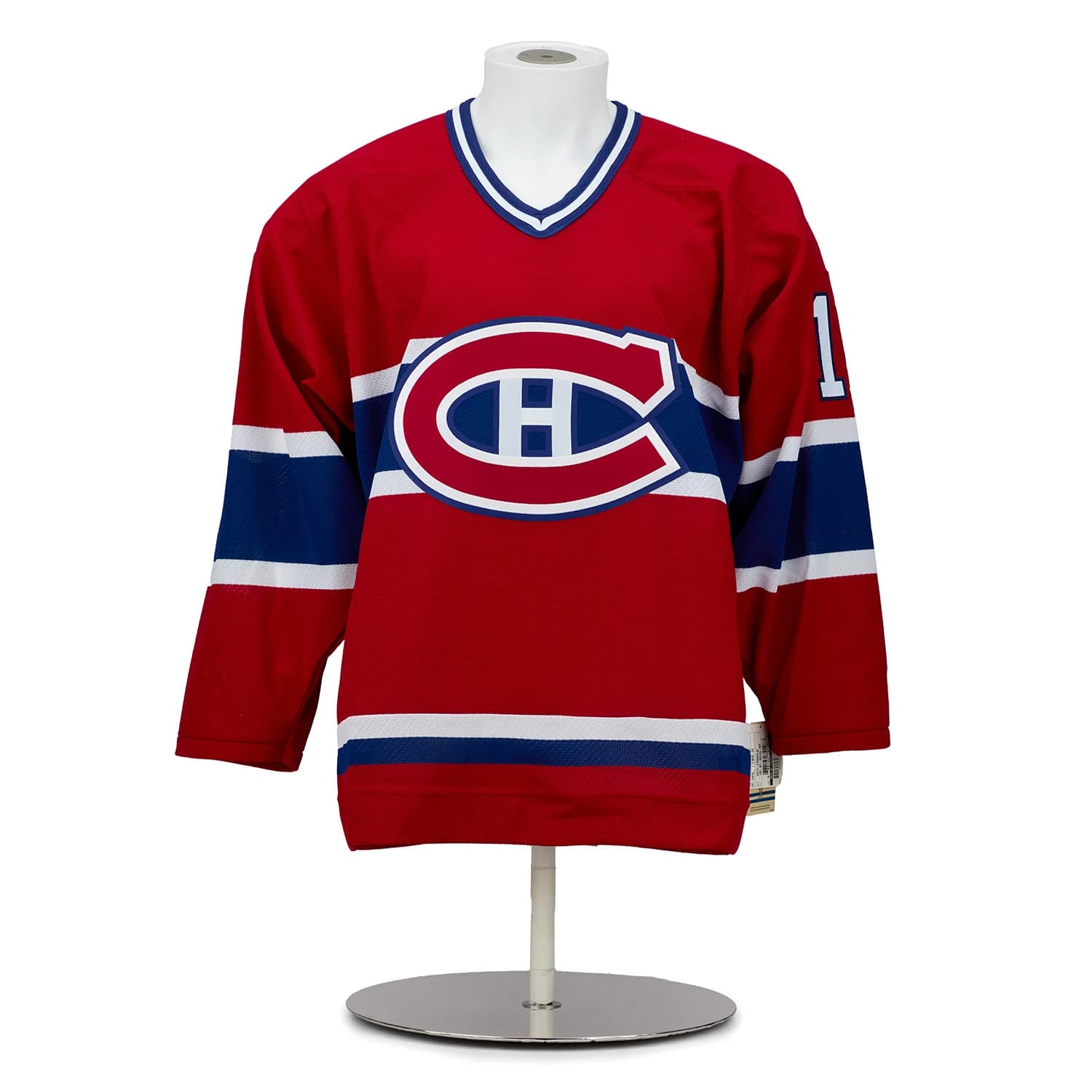 Guy Lafleur Autographed Montreal Canadiens Vintage CCM Jersey Guy Lafleur Jersey guy-lafleur-vintage-ccm, Montreal Canadiens, view 2, supplier stock photo