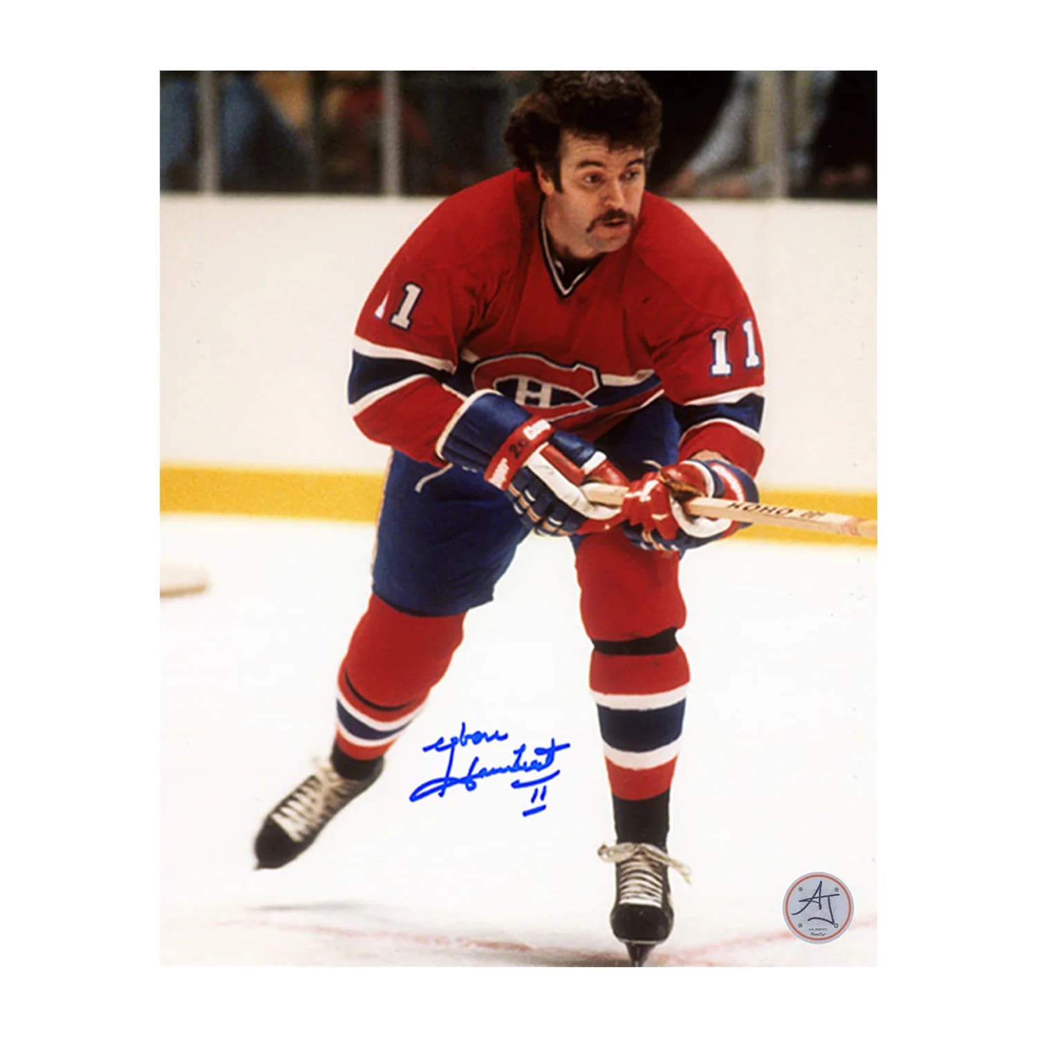 Yvon Lambert Autographed Montreal Canadiens Hockey 8x10 Photo Yvon Lambert Photo 8x10-hockey, Montreal Canadiens, supplier stock photo
