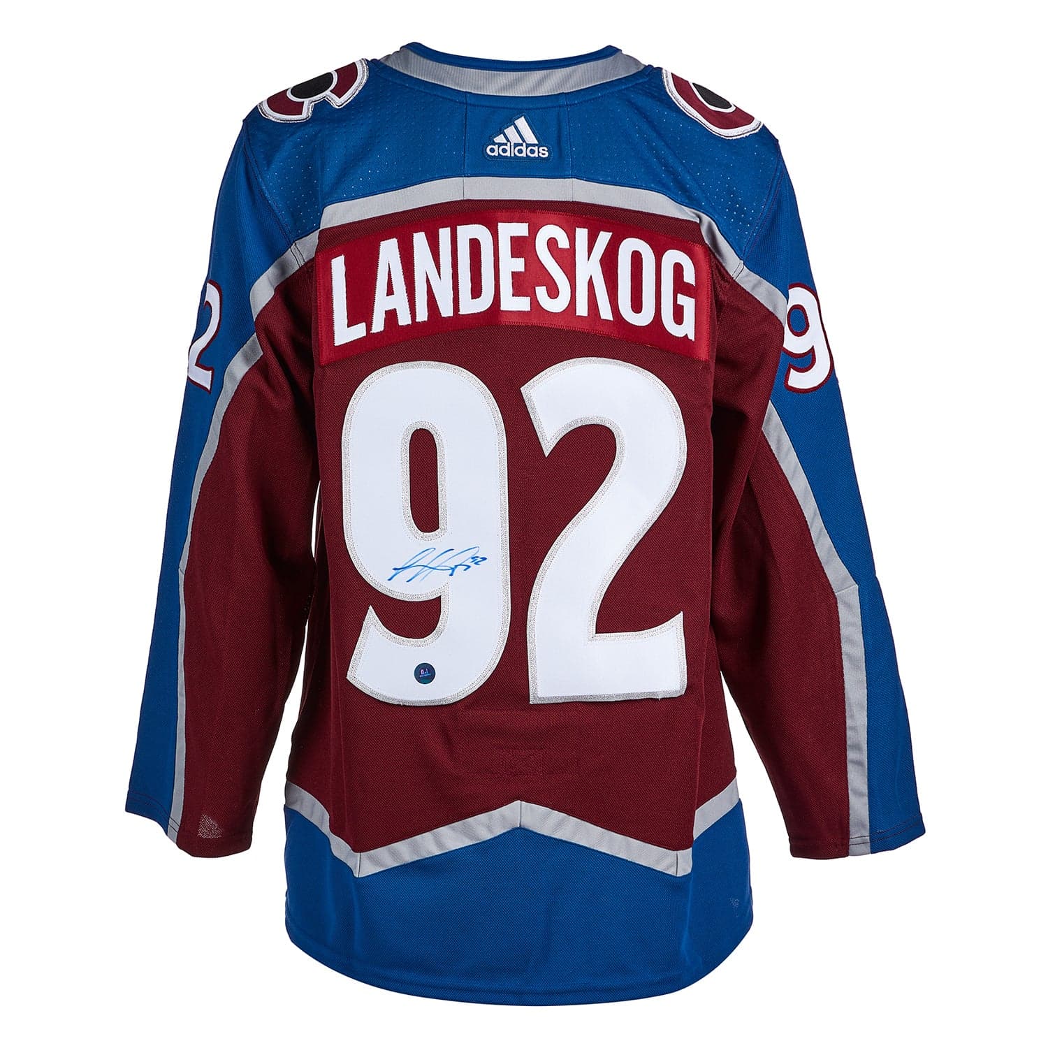 Gabriel Landeskog Autographed Colorado Avalanche adidas Jersey Gabriel Landeskog Jersey adidas, Colorado Avalanche, supplier stock photo