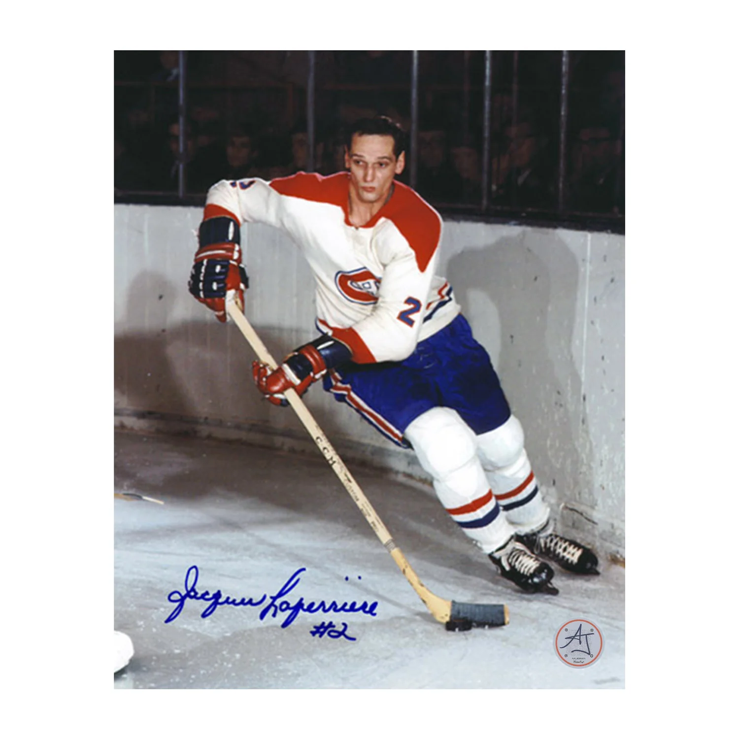 Jacques Laperriere Signed Montreal Canadiens Hockey 8x10 Photo Jacques Laperriere Photo 8x10-hockey, Montreal Canadiens, supplier stock photo