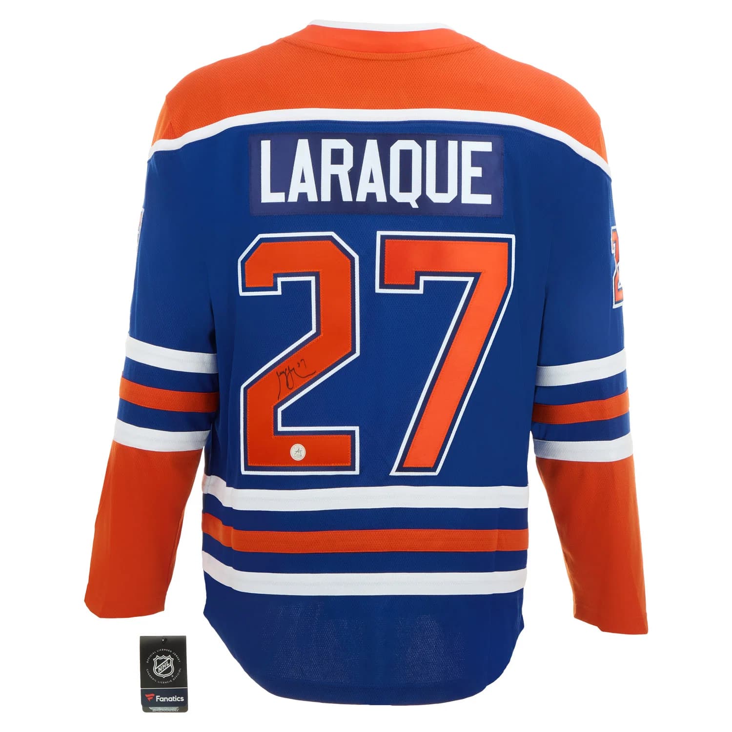 George Laraque Autographed Edmonton Oilers Fanatics Breakaway Jersey George Laraque Jersey breakaway, Edmonton Oilers, supplier stock photo