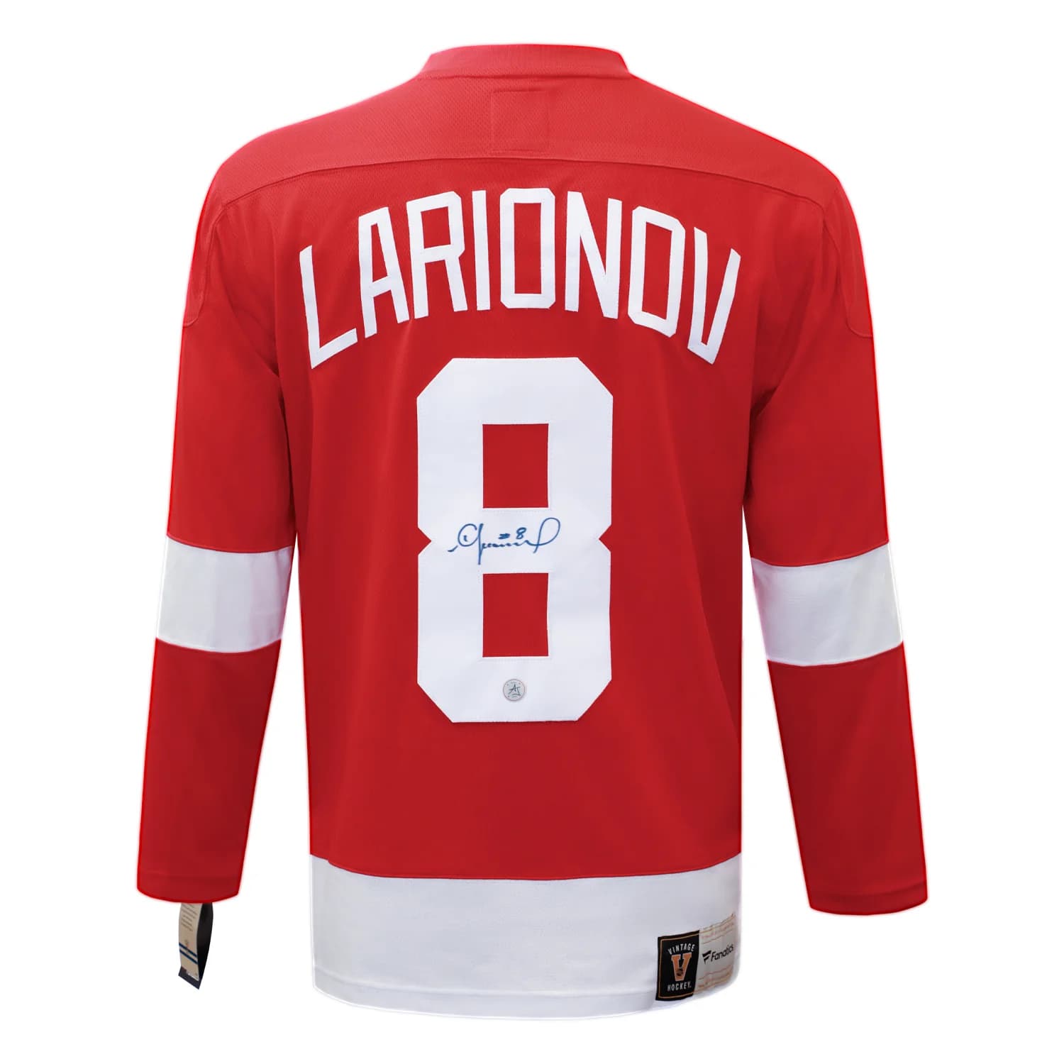 Igor Larionov Signed Detroit Red Wings Fanatics Breakaway Retro Jersey Igor Larionov Jersey breakaway-retro, Detroit Red Wings, supplier stock photo