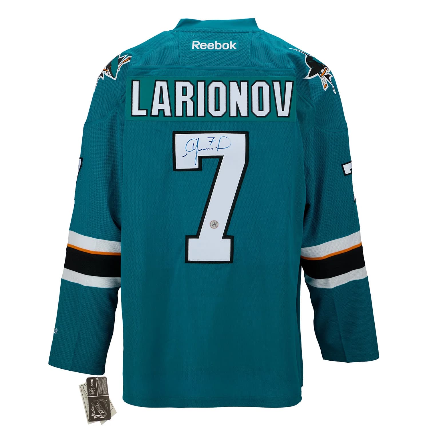 Igor Larionov Autographed San Jose Sharks Vintage Reebok Jersey Igor Larionov Jersey vintage-reebok, San Jose Sharks, supplier stock photo