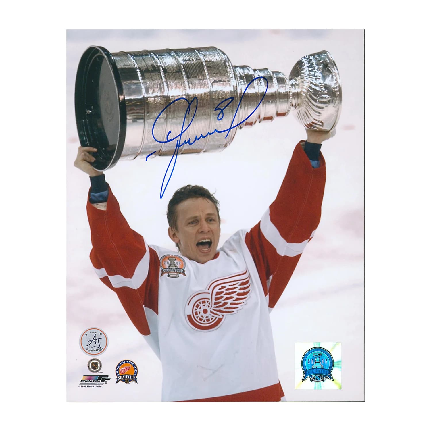 Igor Larionov Autographed Detroit Red Wings Stanley Cup 8x10 Photo Igor Larionov Photo 8x10-stanley-cup, Detroit Red Wings, supplier stock photo