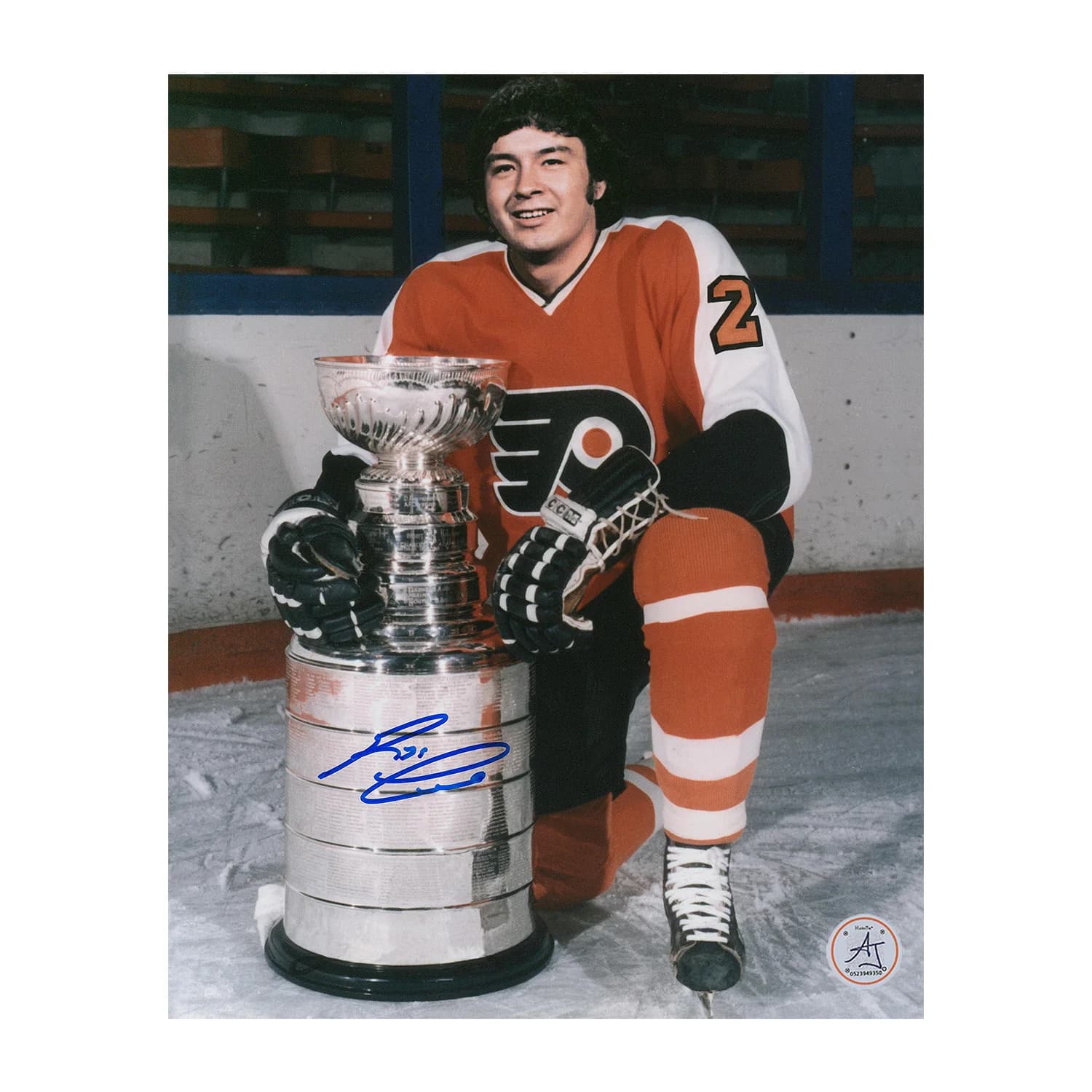 Reggie Leach Autographed Philadelphia Flyers Stanley Cup 8x10 Photo Reggie Leach Photo 8x10-stanley-cup, Philadelphia Flyers, supplier stock photo