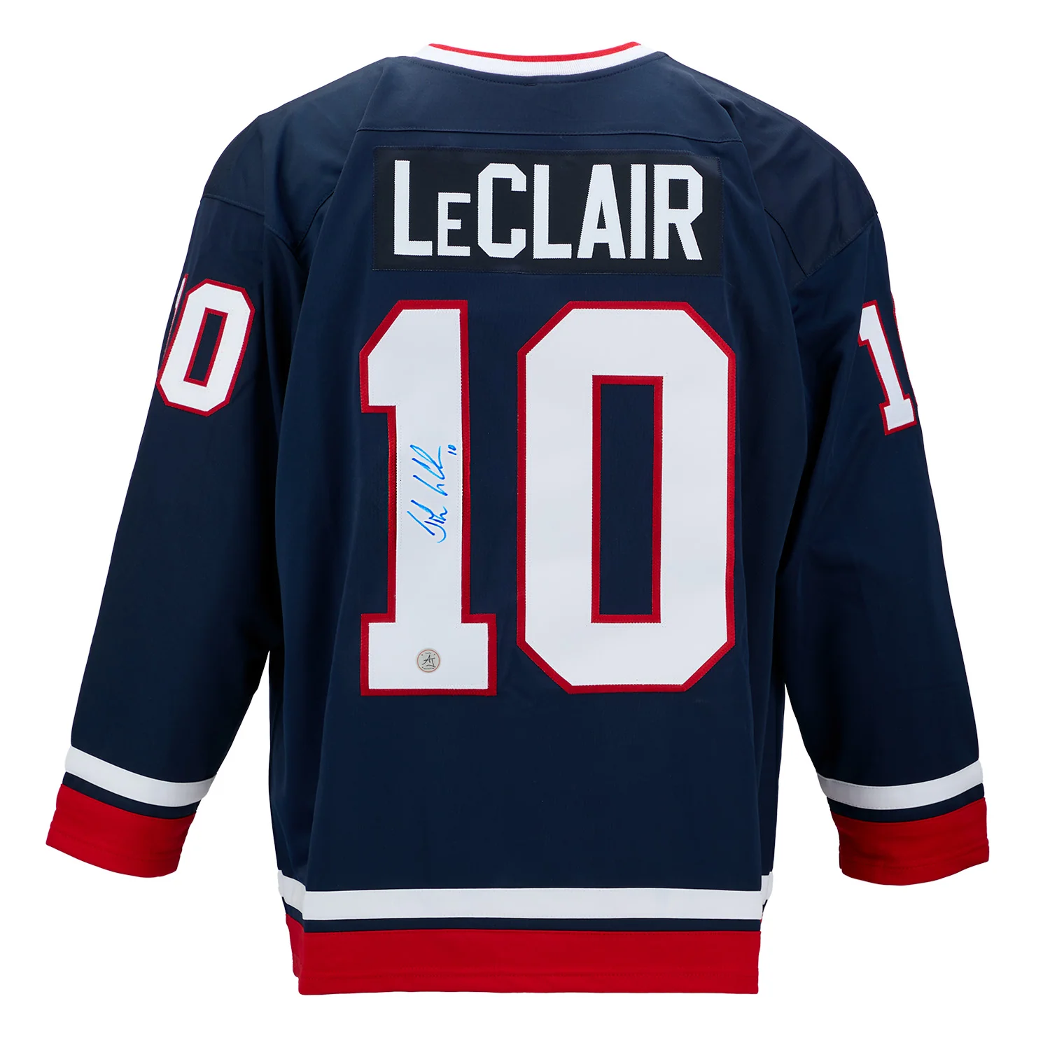 John Leclair Autographed Team USA Custom Hockey Nation Jersey John LeClair Jersey team-usa-hockey-nation, supplier stock photo
