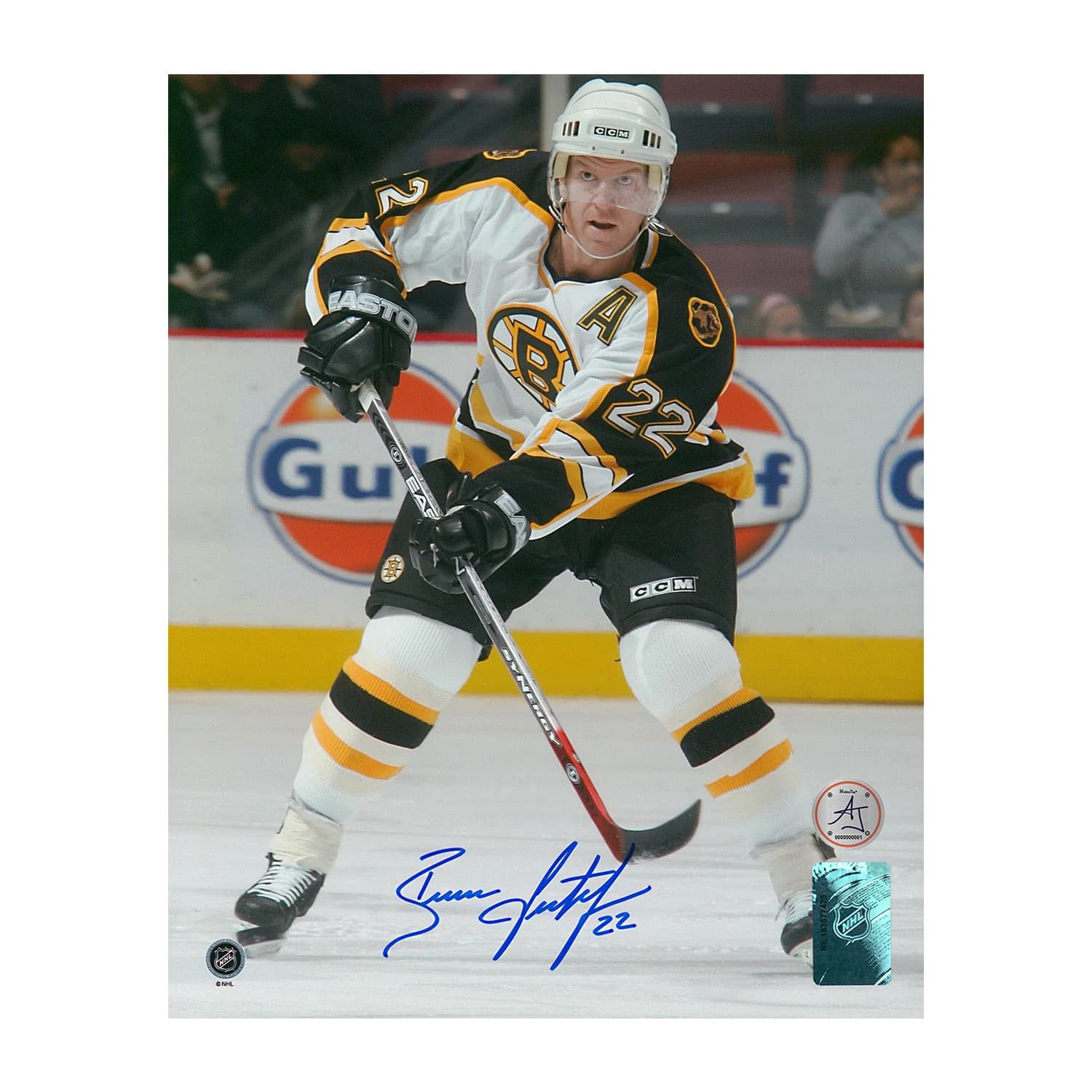 Brian Leetch Autographed Boston Bruins Hockey 8x10 Photo Brian Leetch Photo 8x10-hockey, Boston Bruins, supplier stock photo
