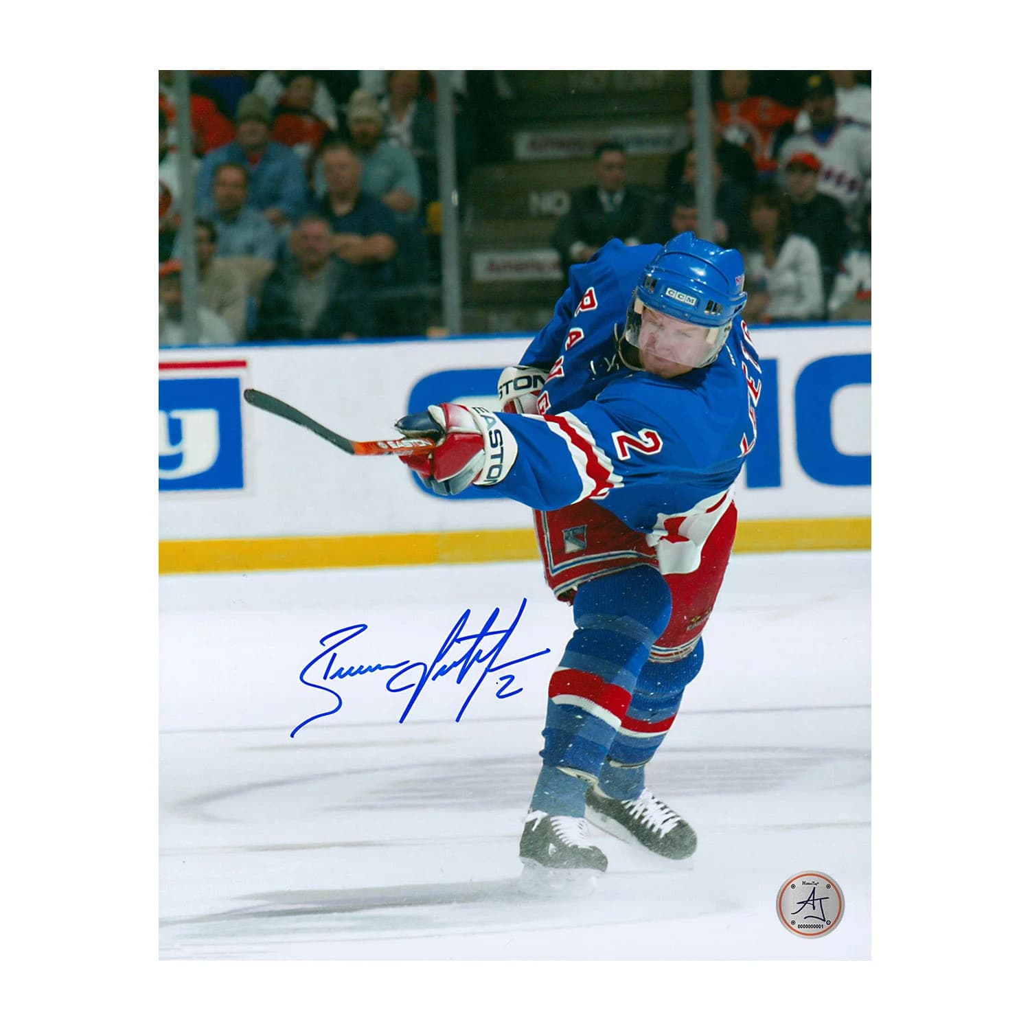Brian Leetch Autographed New York Rangers Shooting 8x10 Photo Brian Leetch Photo 8x10-shooting, New York Rangers, supplier stock photo