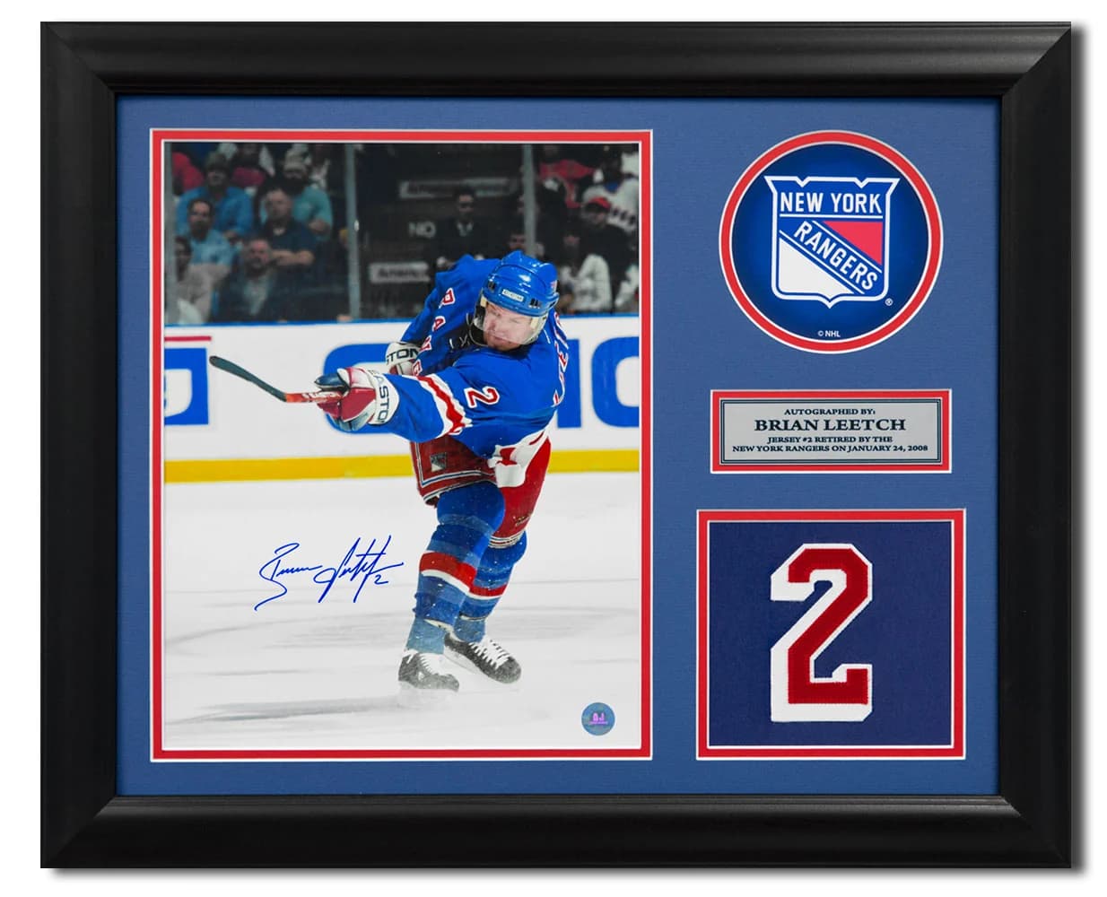 Brian Leetch New York Rangers Signed 20x24 Retired Number Frame Brian Leetch Other 20x24-retired-number-frame, New York Rangers, supplier stock photo