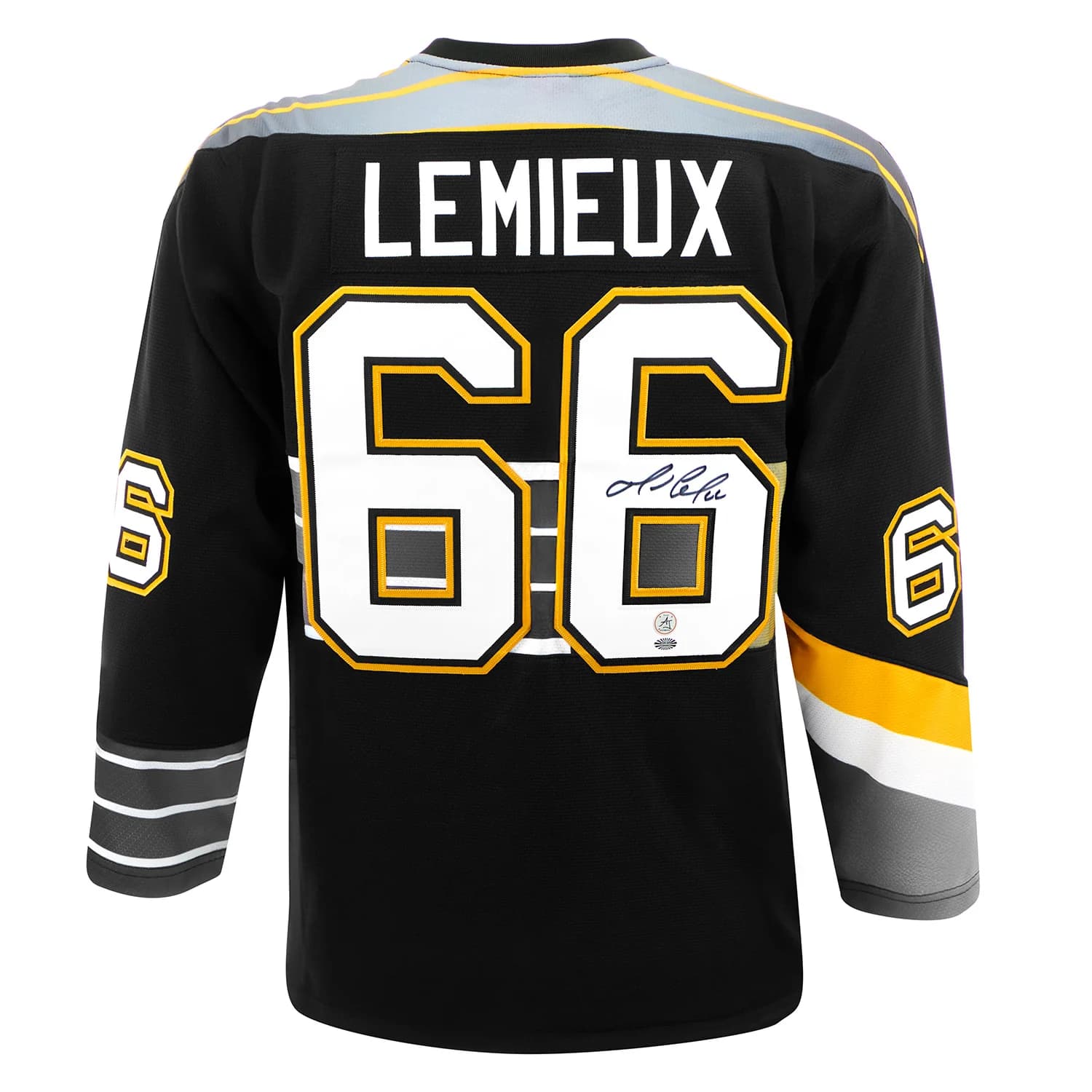 Mario Lemieux Signed Pittsburgh Penguins Mitchell & Ness Alt Throwback Jersey Mario Lemieux Jersey mitchell-ness-alt-throwback, Pittsburgh Penguins, supplier stock photo