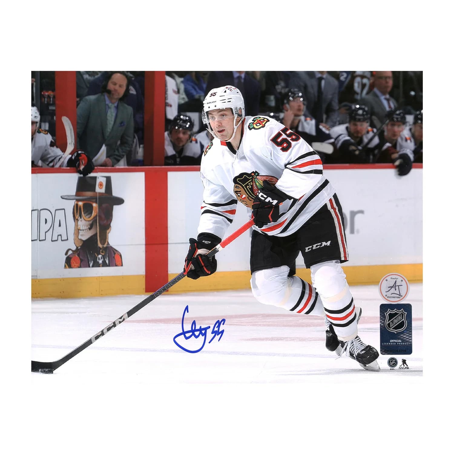 Artyom Levshunov Autographed Chicago Blackhawks 1st NHL Game 8x10 Photo Artyom Levshunov Photo 8x10-1st-nhl-game, Chicago Blackhawks, supplier stock photo