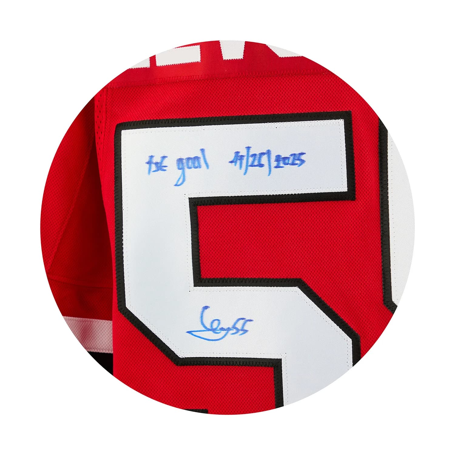 Artyom Levshunov Chicago Blackhawks Signed & Dated 1st Goal Jersey 1/55 Artyom Levshunov Jersey artyom-levshunov-dated-1st-goal-1, Chicago Blackhawks, view 3, supplier stock photo