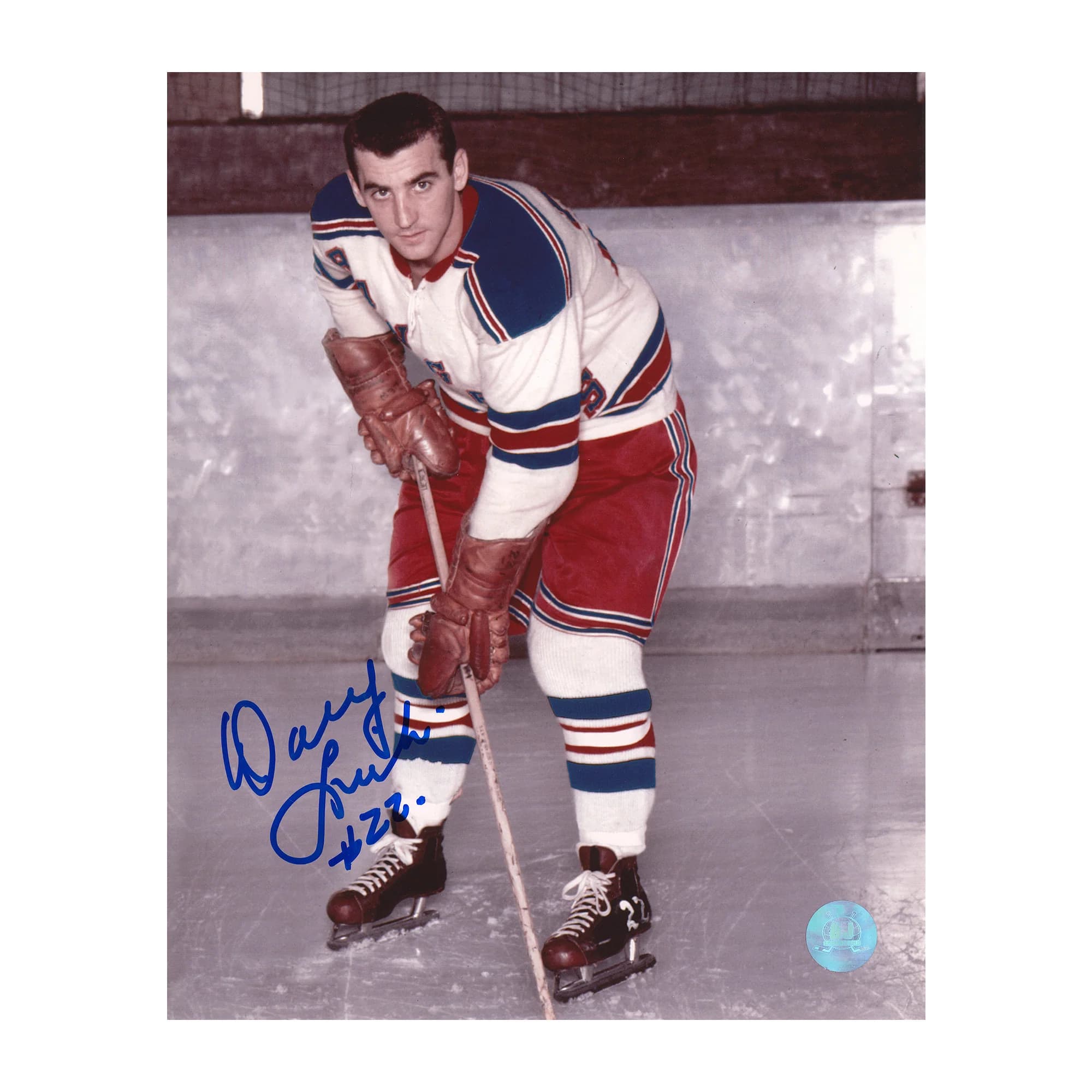 Danny Lewicki Autographed New York Rangers Hockey 8x10 Photo Danny Lewicki Photo 8x10-hockey, New York Rangers, supplier stock photo