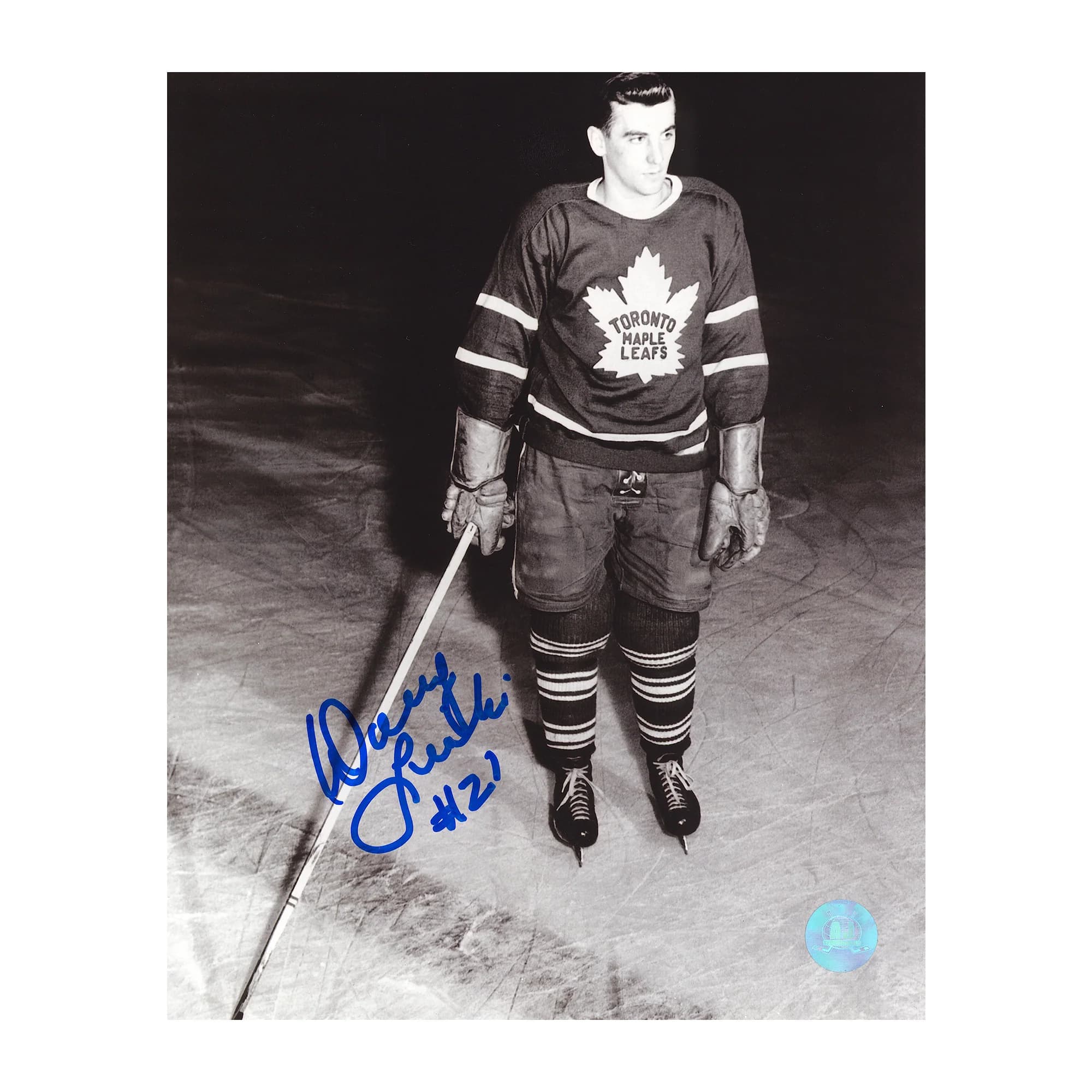 Danny Lewicki Autographed Toronto Maple Leafs Black and White 8x10 Photo Danny Lewicki Photo 8x10-black-white, Toronto Maple Leafs, supplier stock photo