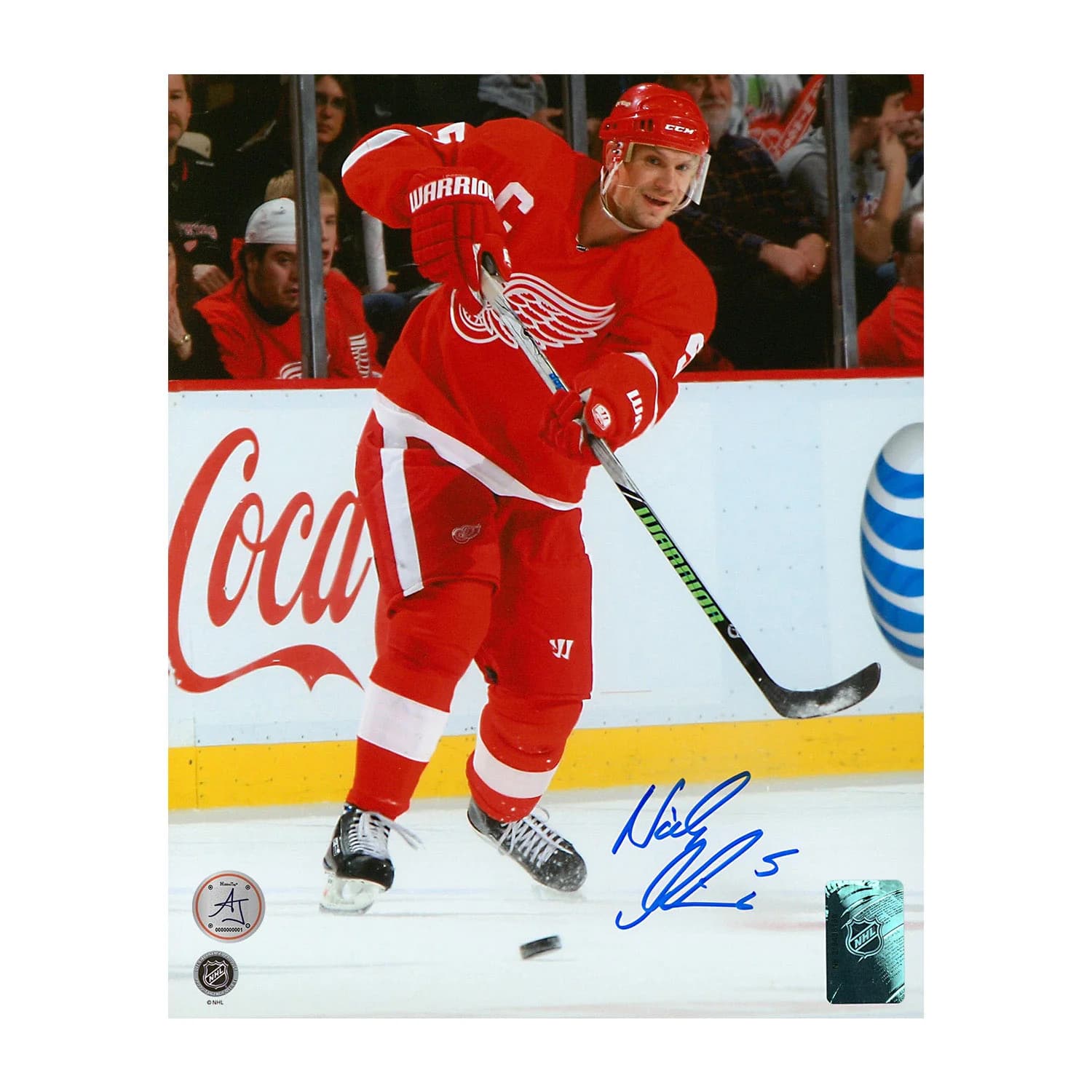Nicklas Lidstrom Autographed Detroit Red Wings Playmaker 8x10 Photo Nicklas Lidstrom Photo 8x10-playmaker, Detroit Red Wings, supplier stock photo