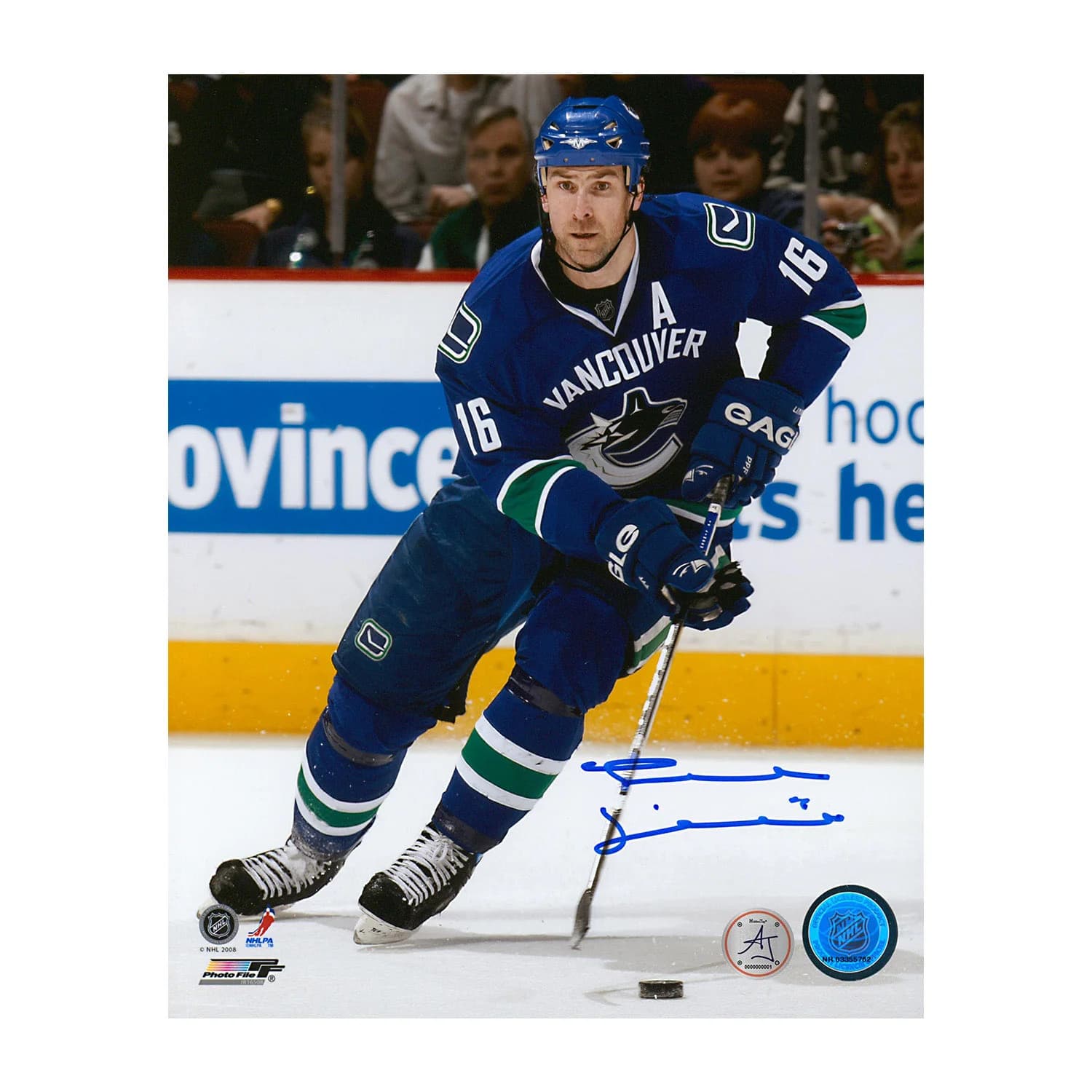 Trevor Linden Autographed Vancouver Canucks Game Action 8x10 Photo Trevor Linden Photo 8x10-game-action, Vancouver Canucks, supplier stock photo