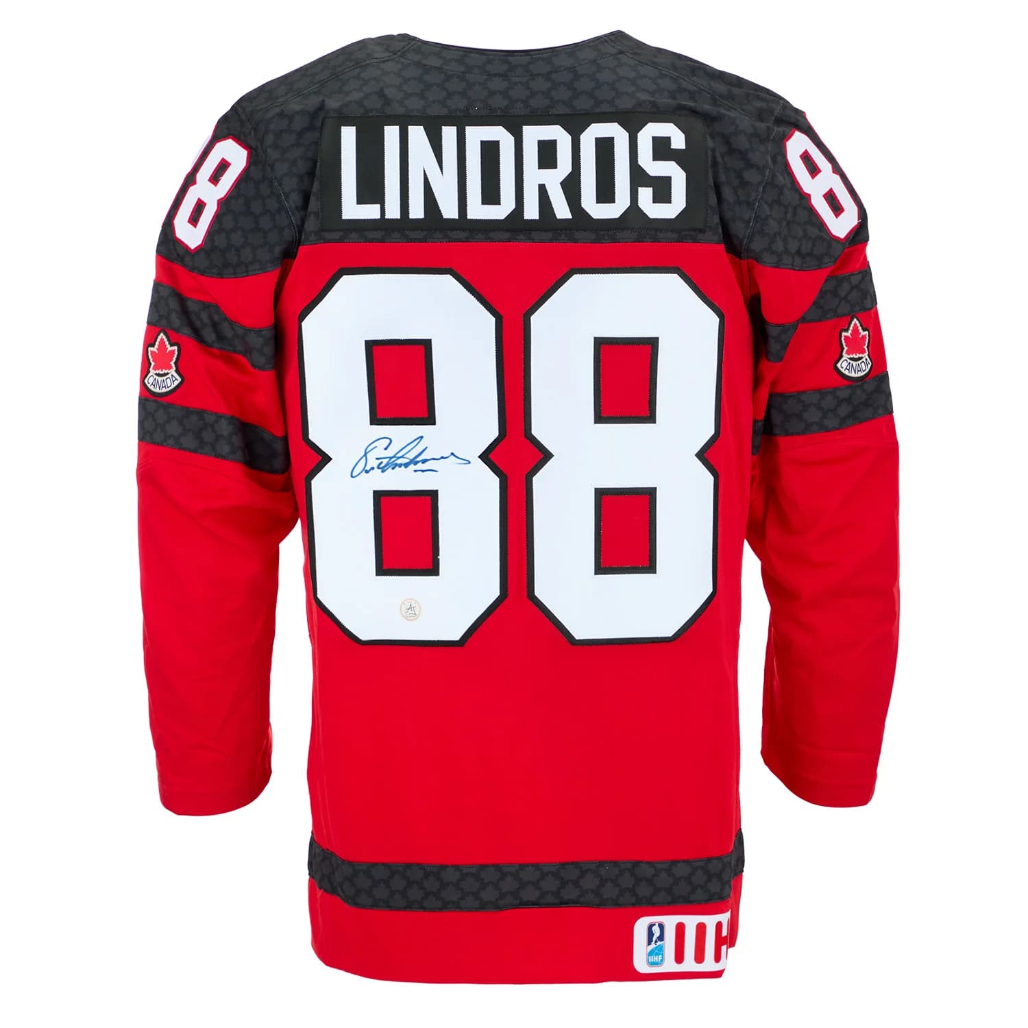 Eric Lindros Autographed Team Canada Red Nike Hockey Jersey Eric Lindros Jersey team-canada-red-nike-hockey, supplier stock photo