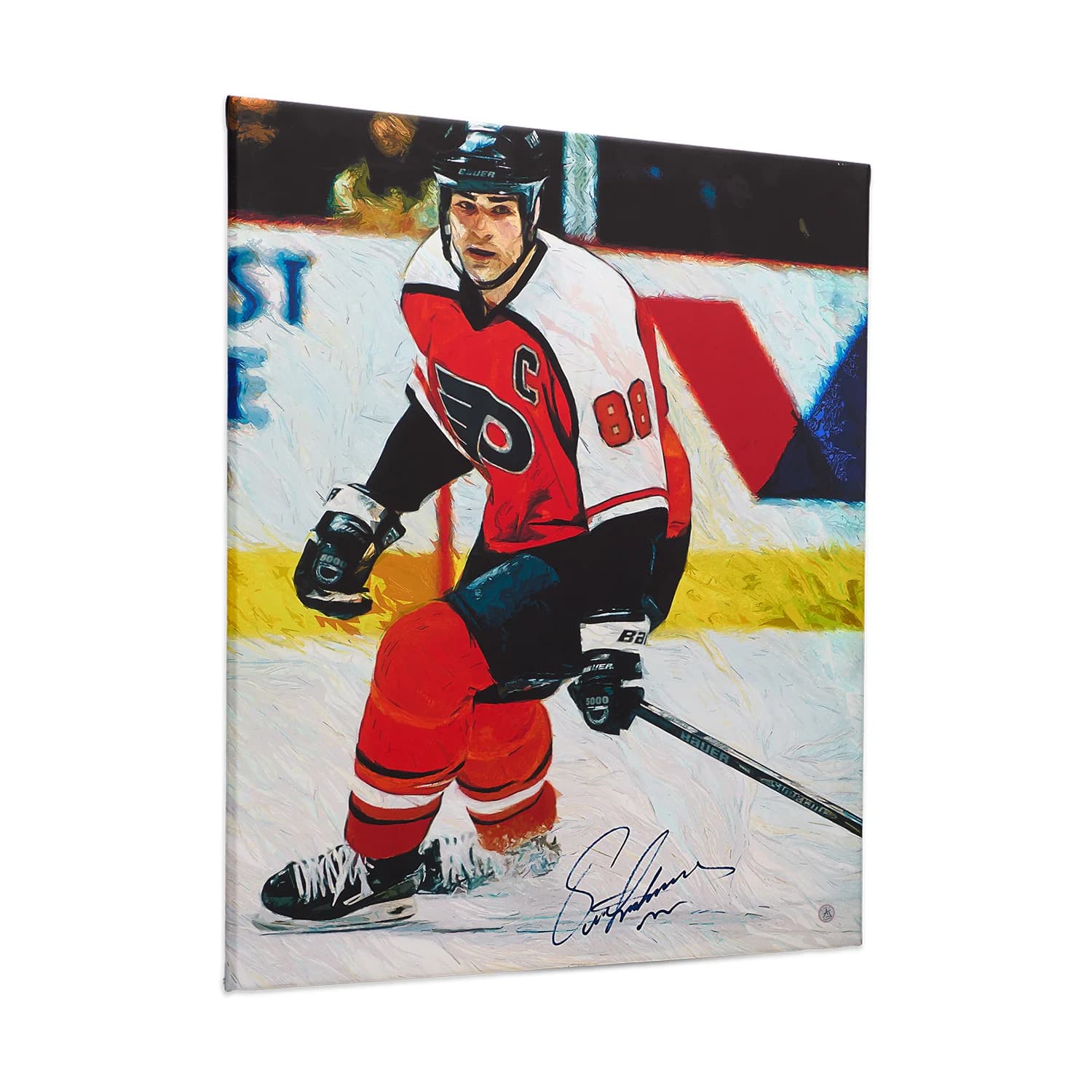 Eric Lindros Signed Philadelphia Hockey Player Portrait 26x32 Art Canvas Eric Lindros Canvas 26x32-philadelphia-hockey-player-portrait-art, supplier stock photo